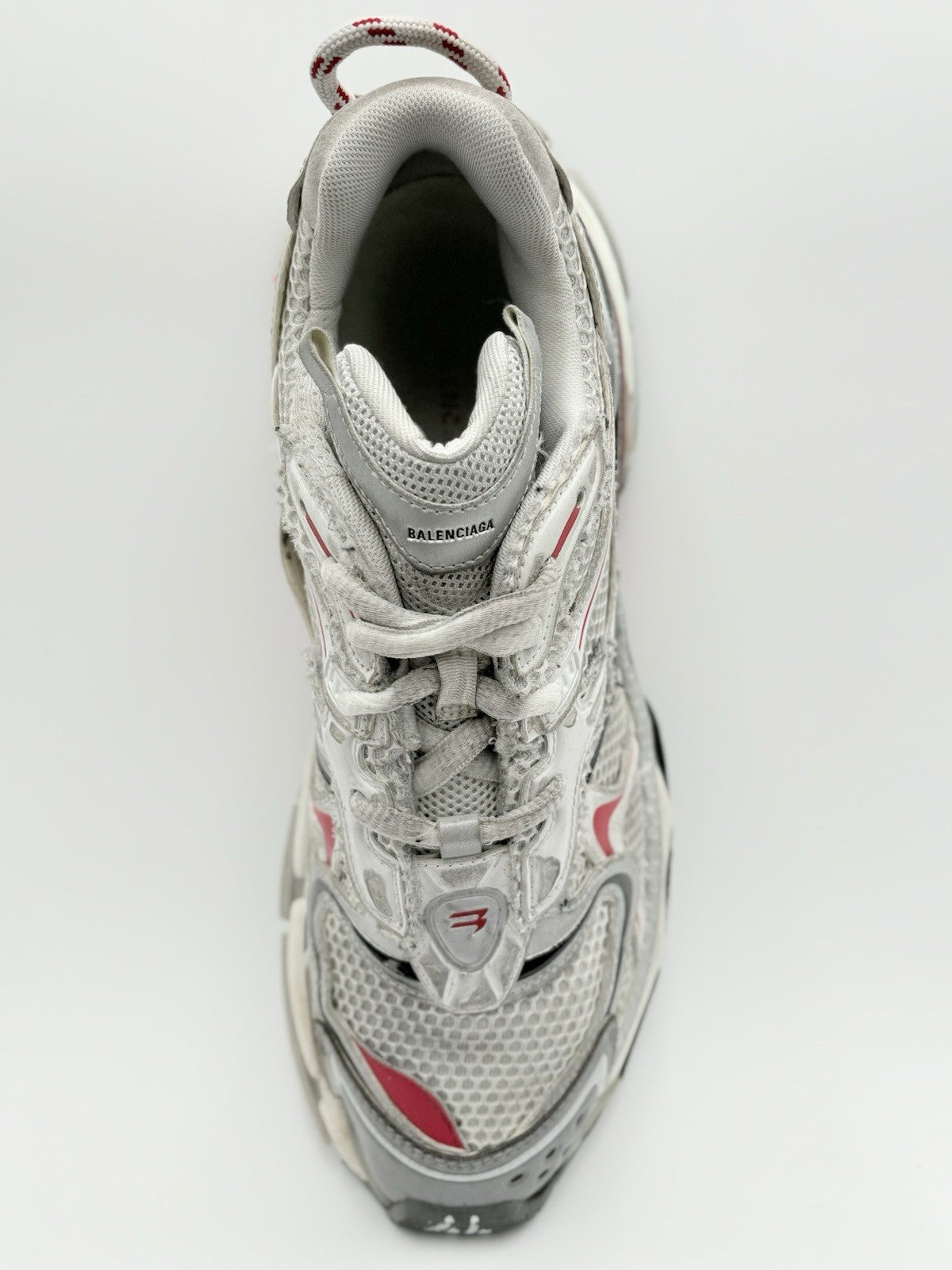 Size 44 (11 US) - Balenciaga Runner 2.0 ' White Grey Red ' | GREAT CONDITION!