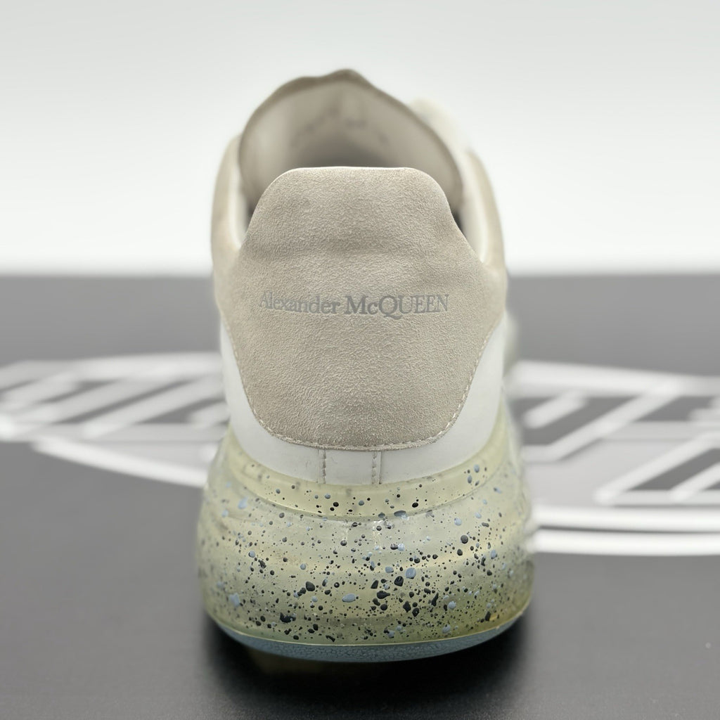 Size 44 (11 US) Alexander McQueen Clear Sole ' Splatter Blue ' | GREAT CONDITION
