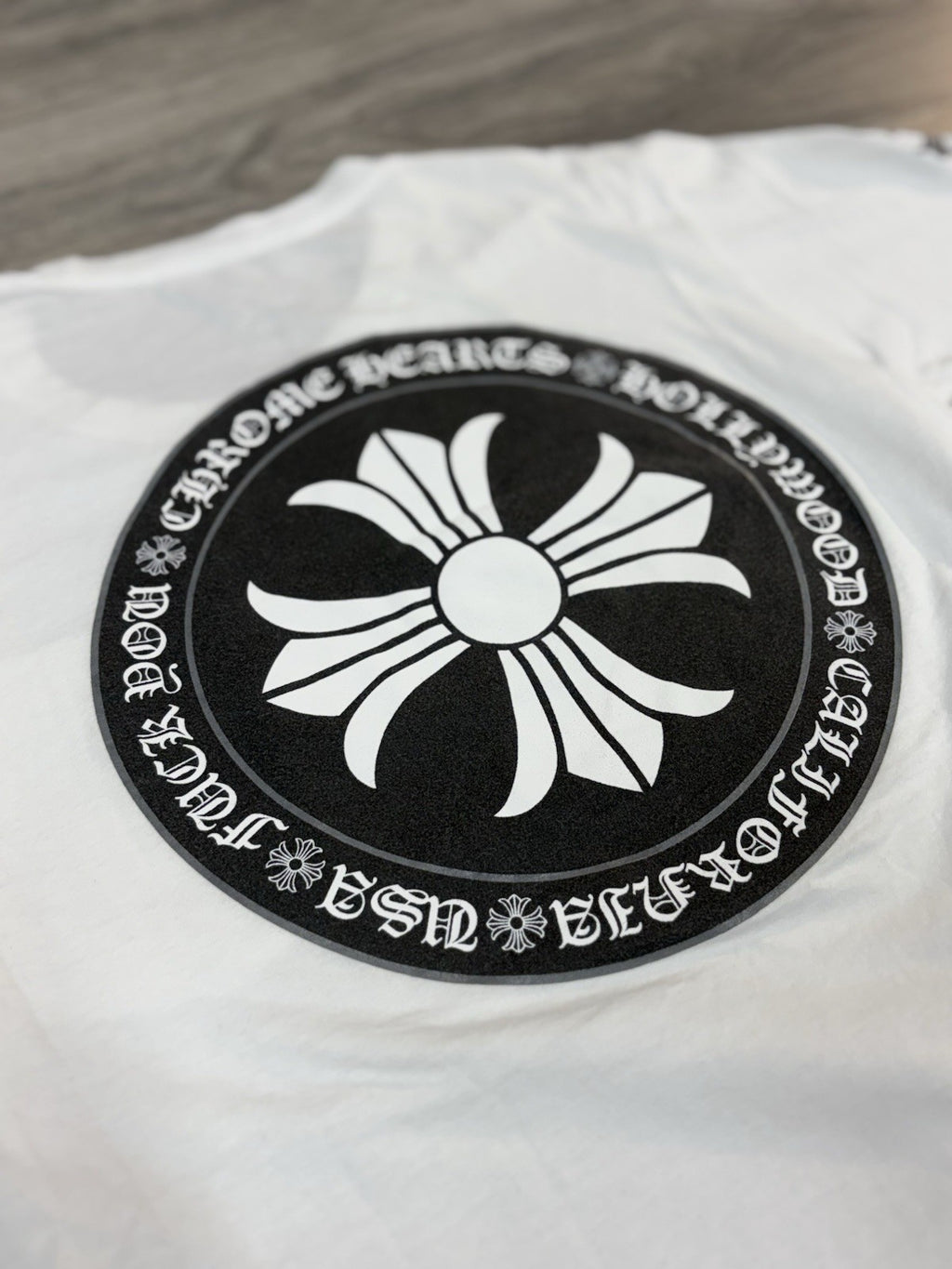 Size Small - Chrome Hearts Plus Cross Short Sleeve T-Shirt ' White ' | GOOD COND