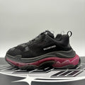 Size 44 - Balenciaga Triple S Clear Sole ' Black Neon Pink ' | GOOD CONDITION!