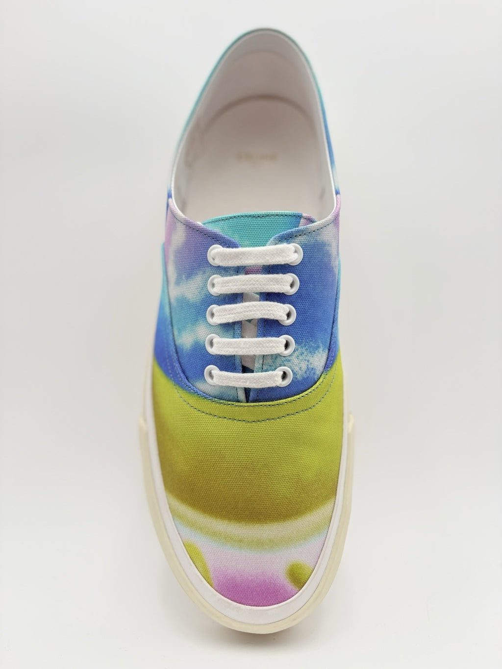 Size 45 (12 US) - Celine Canvas Print Low Sneaker ' Tie Dye ' | NEW!