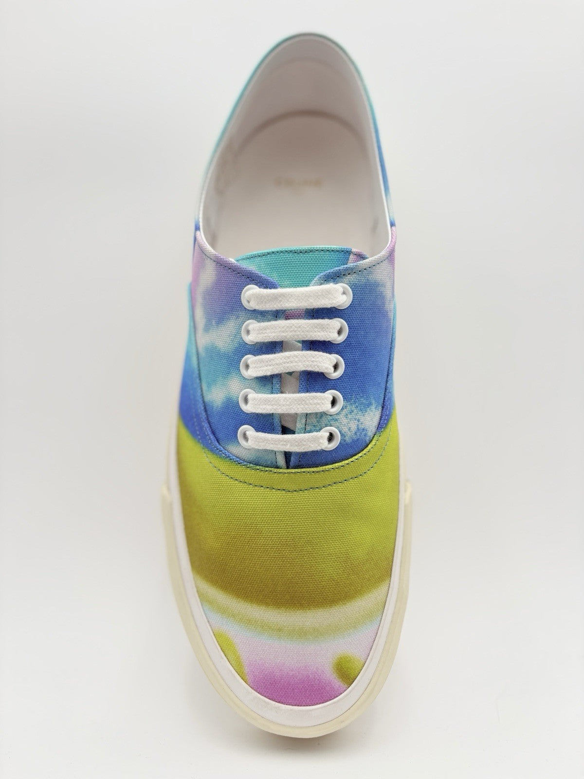 Size 45 (12 US) - Celine Canvas Print Low Sneaker ' Tie Dye ' | NEW!