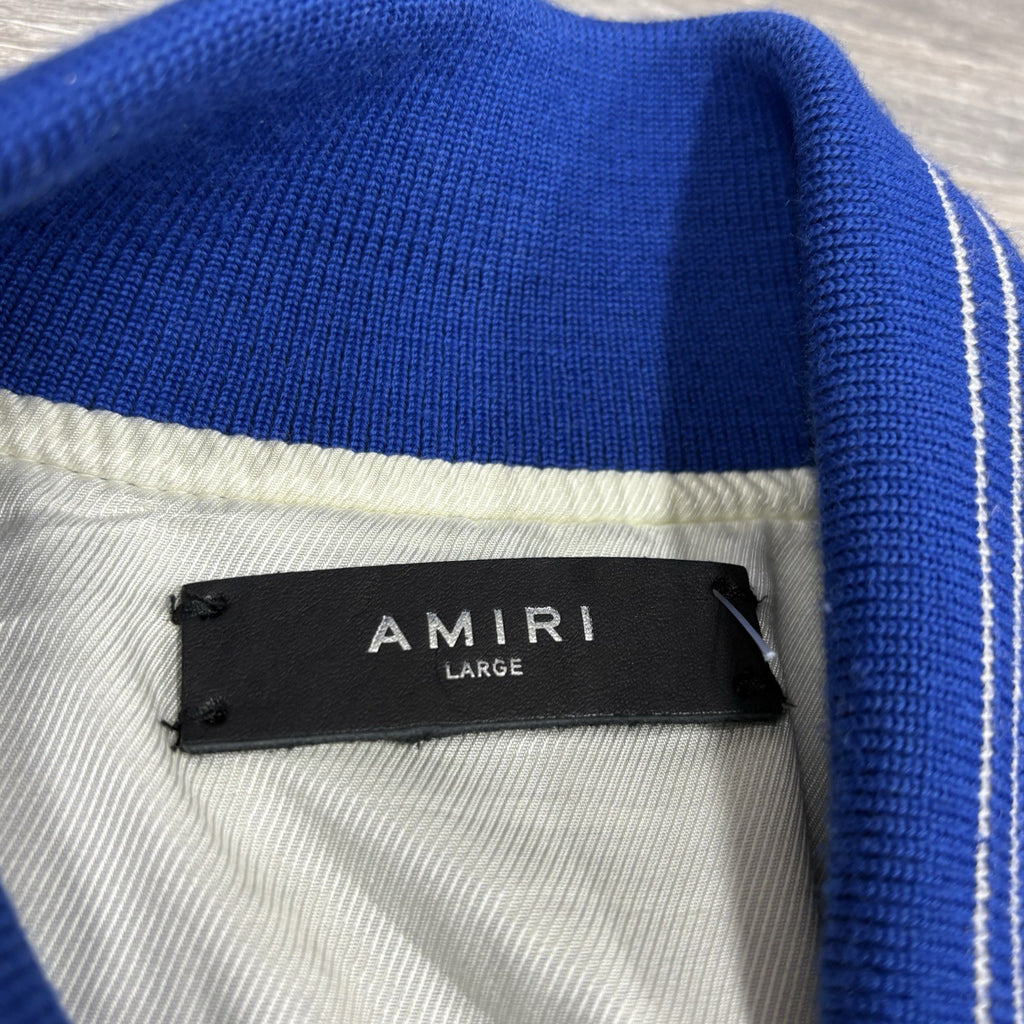 Size Large - Amiri Dream Team Varsity Jacket ' Blue ' | WORN 3x | 100% AUTHENTIC