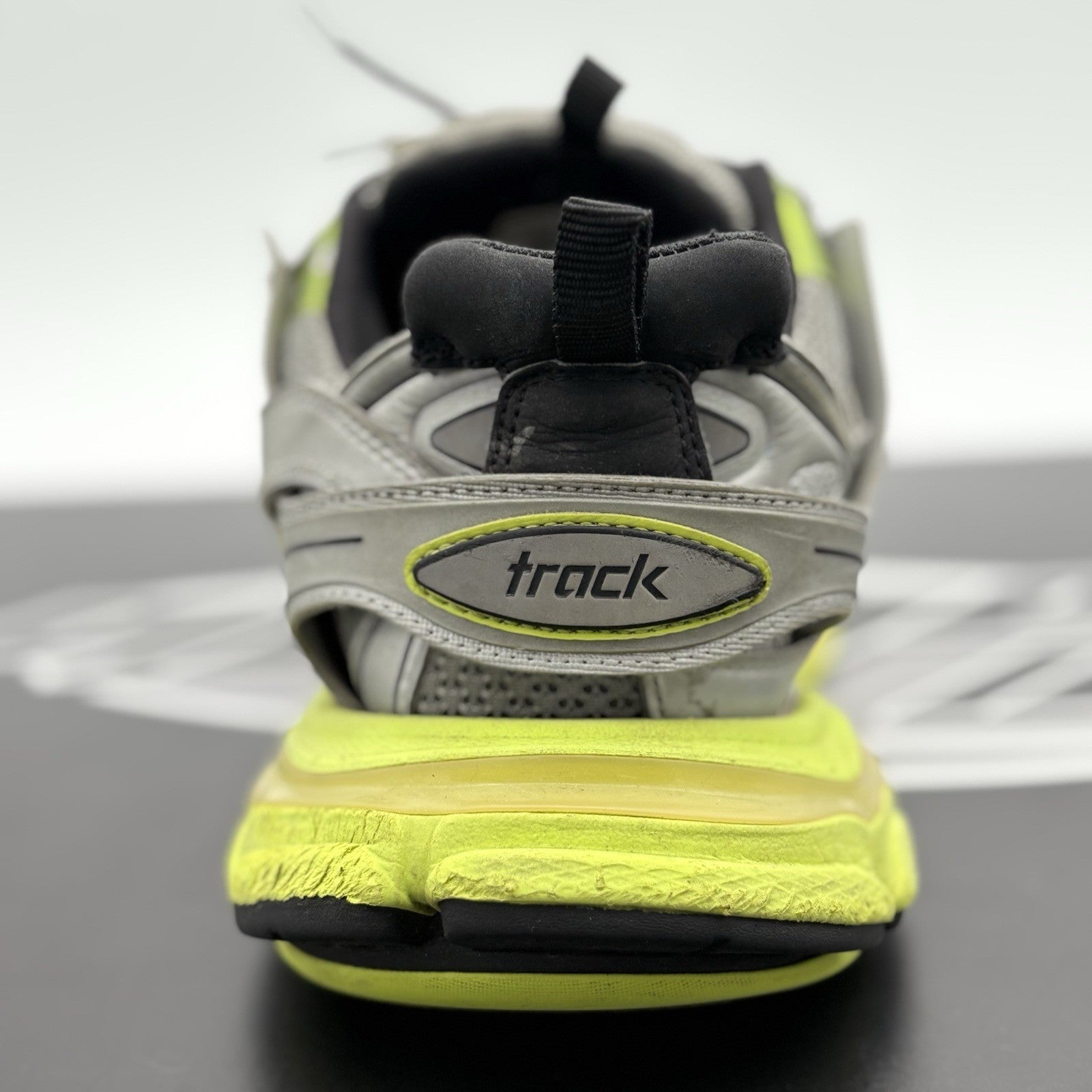 Size 43 (10 US) Balenciaga Track Sneaker ' Silver Neon Yellow ' | GOOD CONDITION