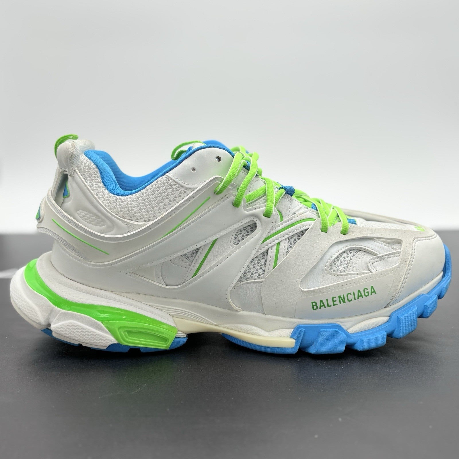 Size 45 (12 US) Balenciaga Track ' White Blue Green ' | GREAT CONDITION | CLEAN