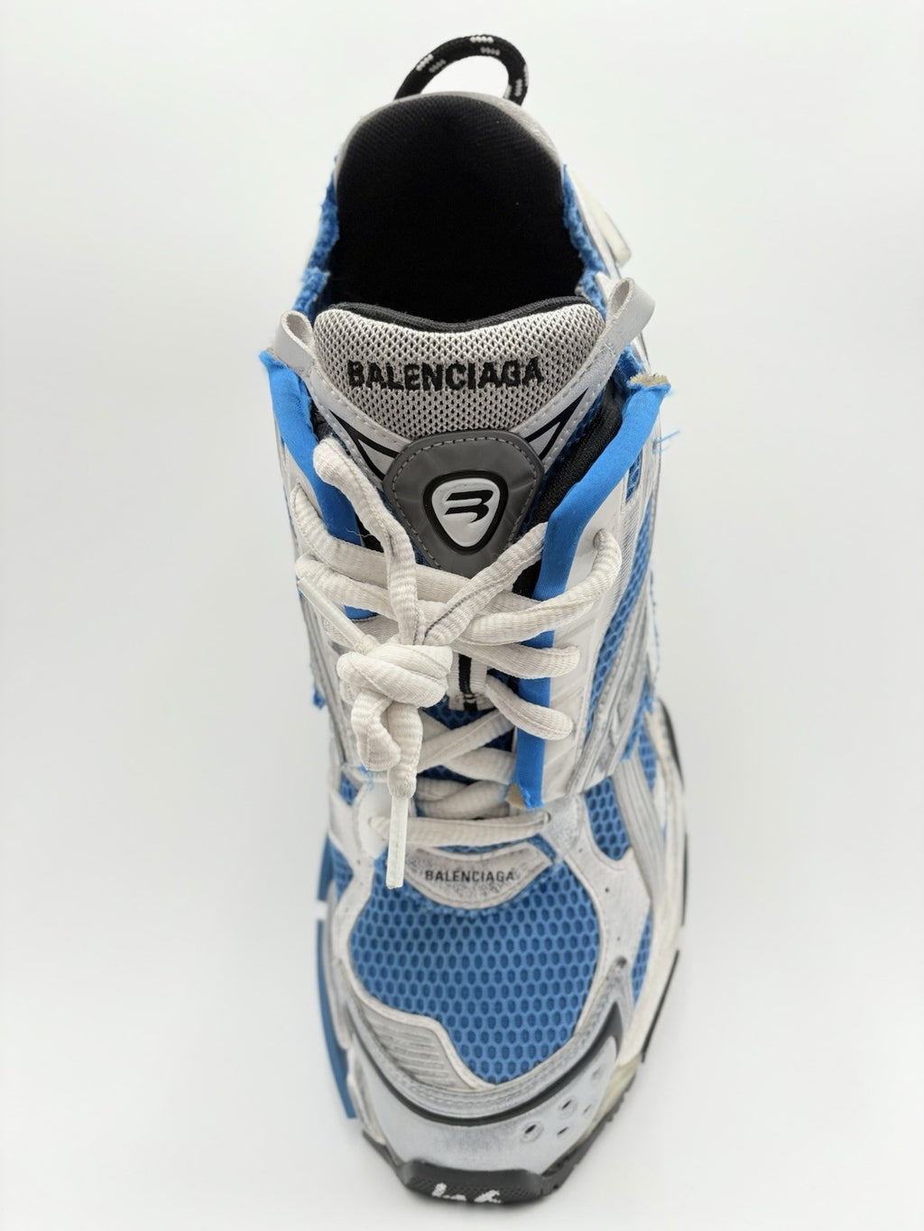 Size 46 (13 US) - Balenciaga Runner ' White Blue ' | CLEAN!