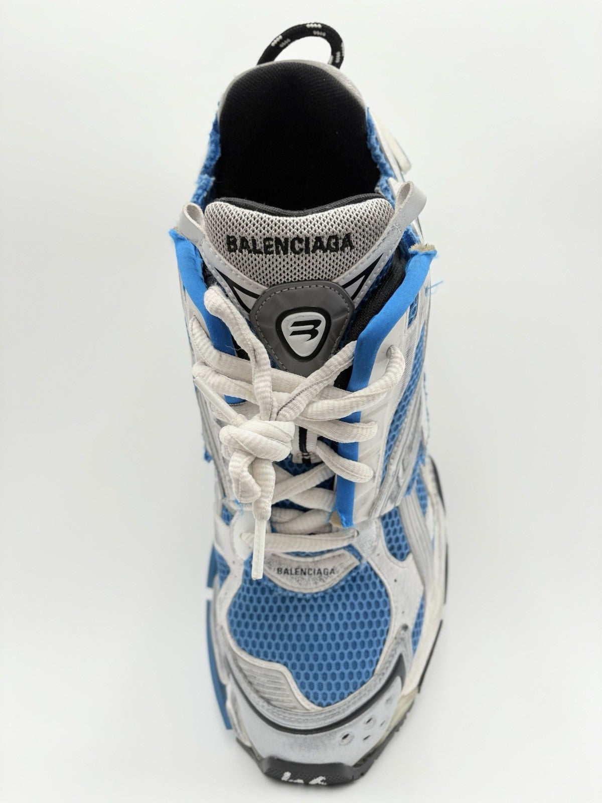 Size 46 (13 US) - Balenciaga Runner ' White Blue ' | CLEAN!