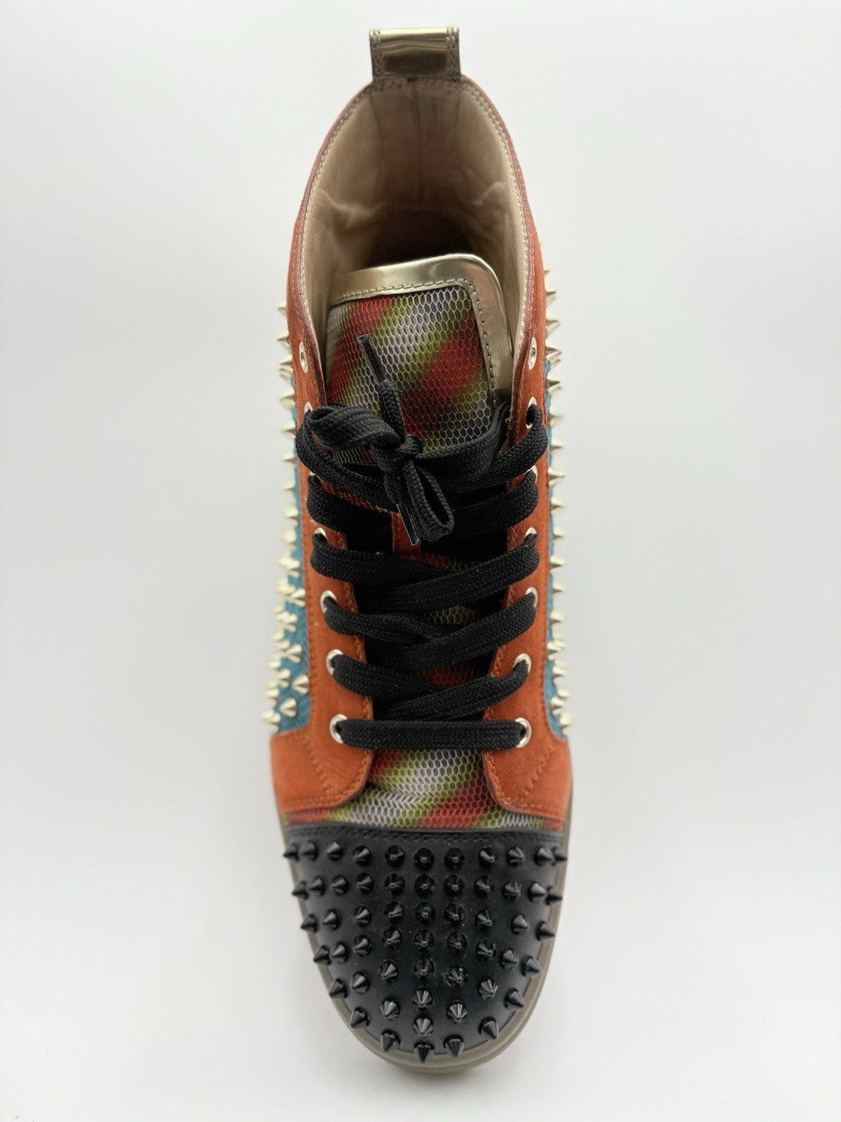 Size 45 (12 US) Christian Louboutin High Spikes ' Lux Techno ' | SUPER CLEAN!