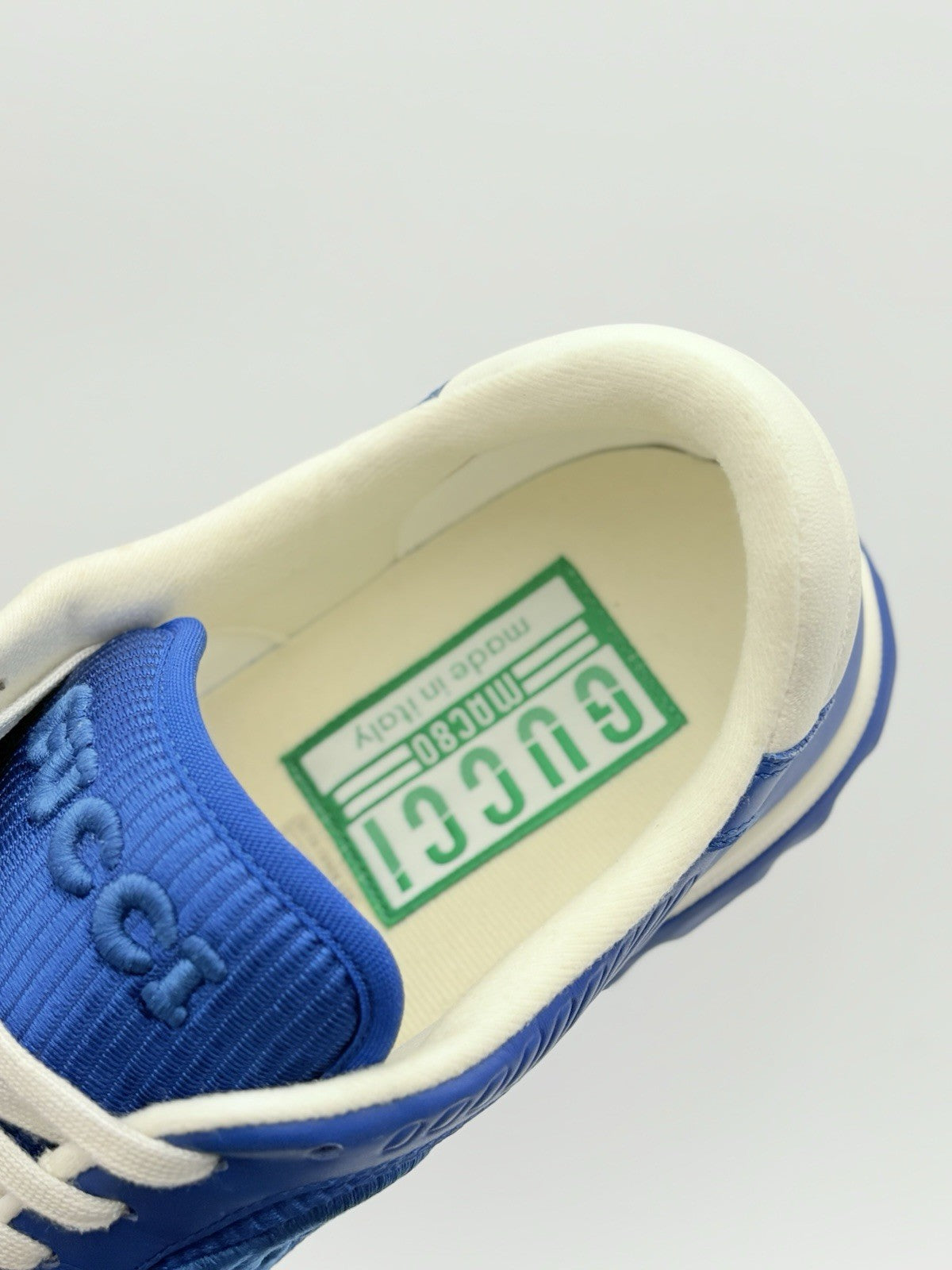 Size 9 G (9.5 US) Gucci MAC80 Sneaker  ' Blue White ' | EXCELLENT CONDITION!