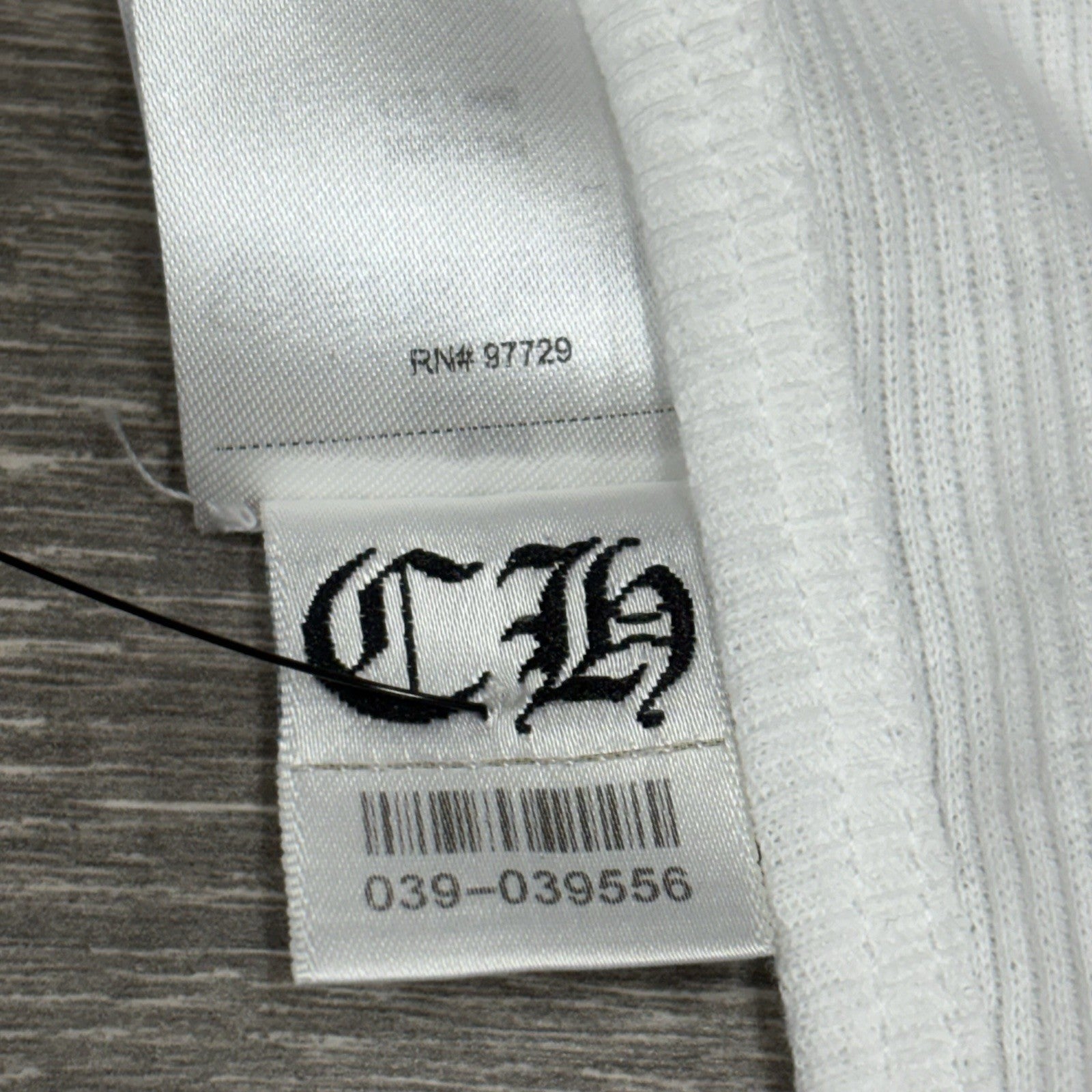 Size Medium - Chrome Hearts Scroll Logo Tank Top ' White Black ' | BRAND NEW!