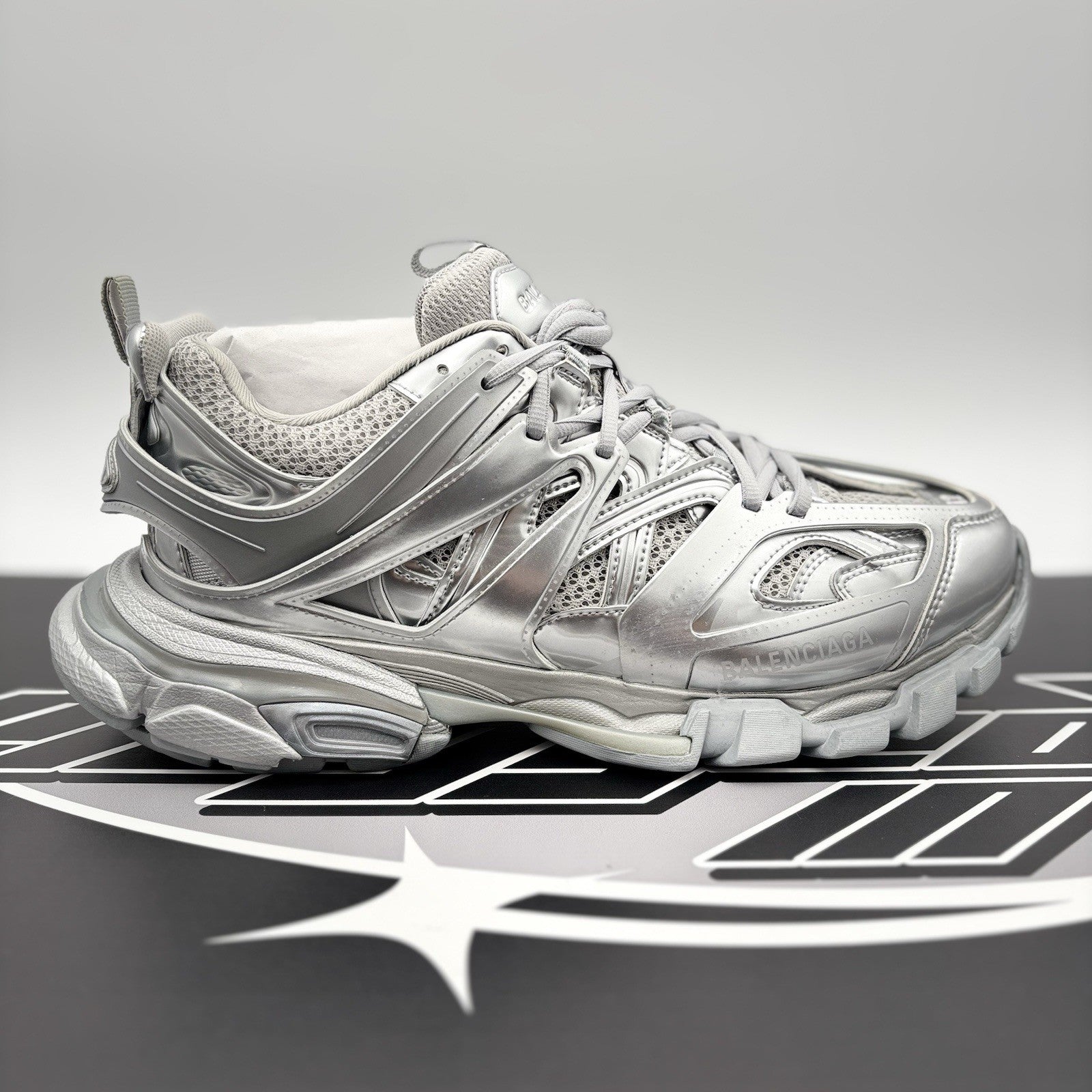 Size 42 EU (9 US) - Balenciaga Track ' Triple Silver ' | BRAND NEW!