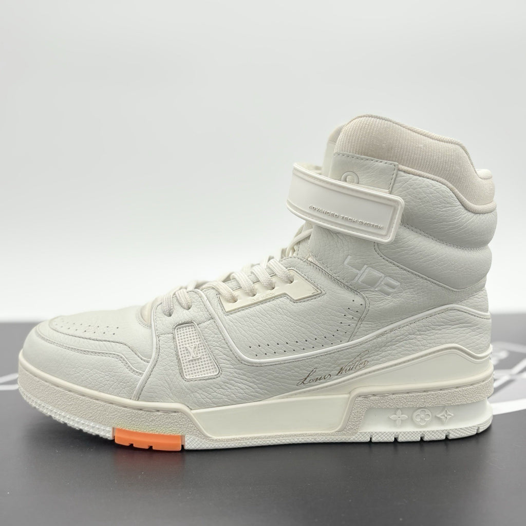 Size 9.5 LV (10.5-11 US) Louis Vuitton Trainer High Top ' Grey ' | GREAT COND!