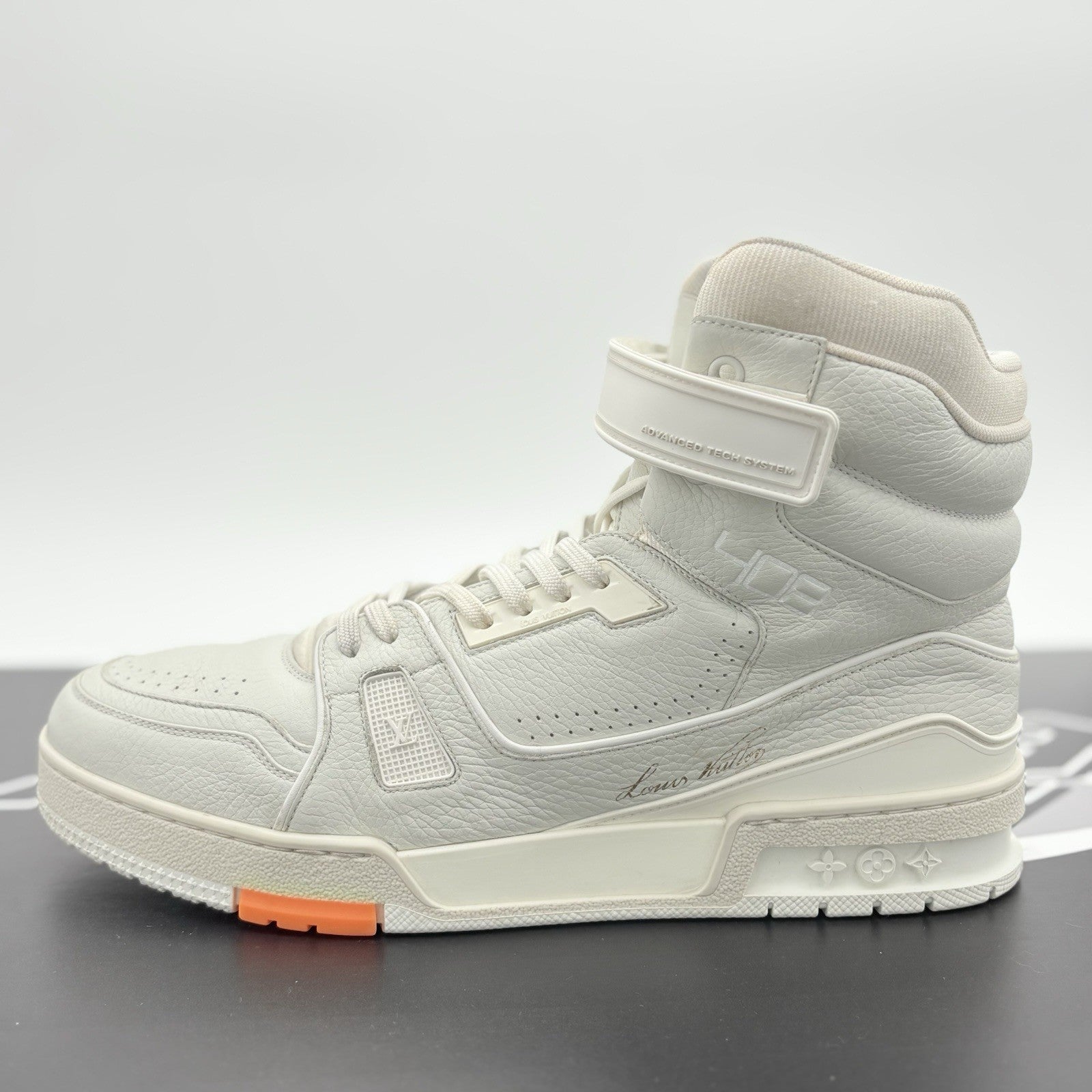 Size 9.5 LV (10.5-11 US) Louis Vuitton Trainer High Top ' Grey ' | GREAT COND!