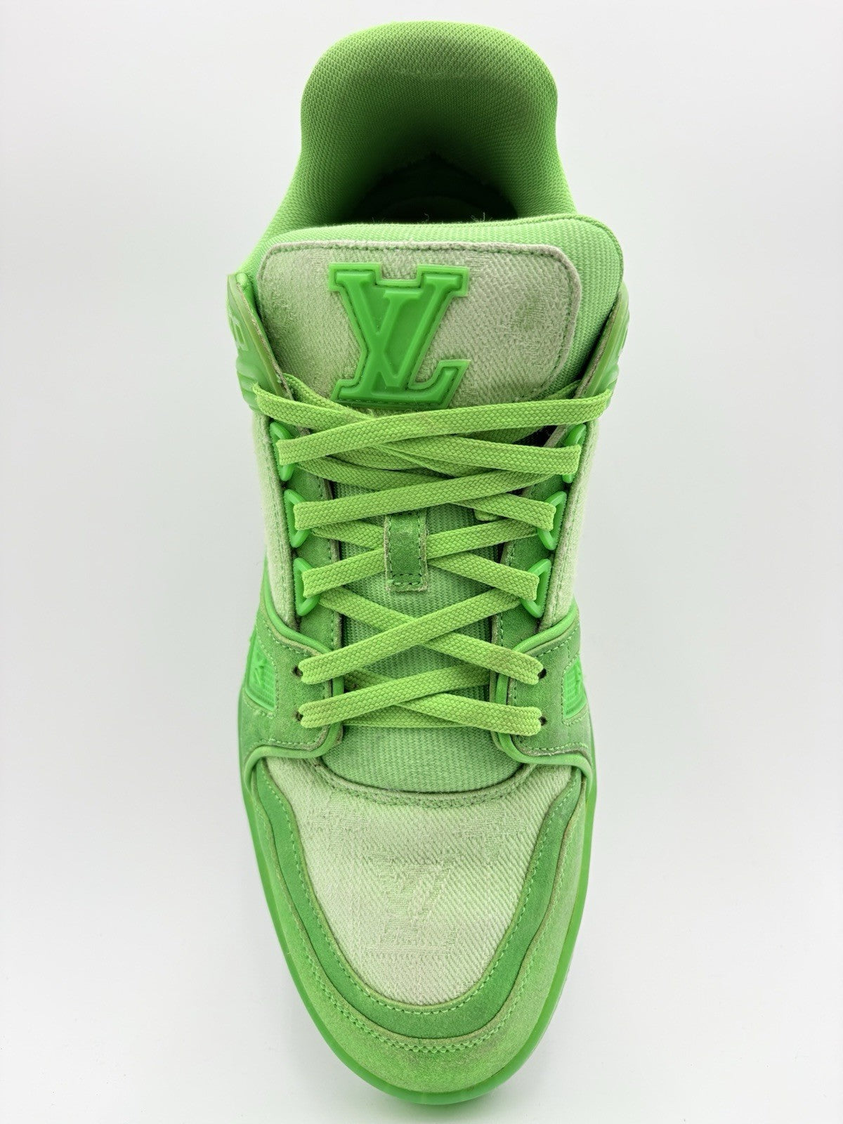 Size 7 LV (8-8.5 US) - Louis Vuitton Trainer ' Slime Green ' | GREAT CONDITION!