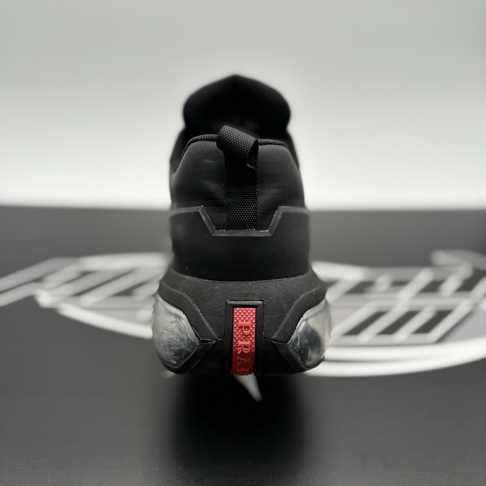 Size 8.5 UK (9.5 US) Prada Collision Technical Fabric ' Black ' | GREAT COND!