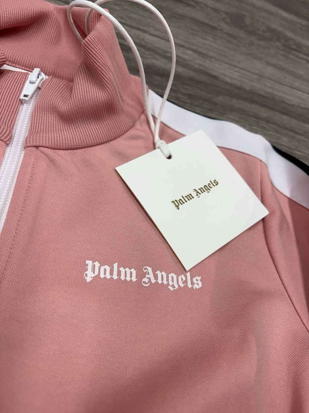 Size 10 - Palm Angels Classic Track Jacket ' Pink White ' | NEW!