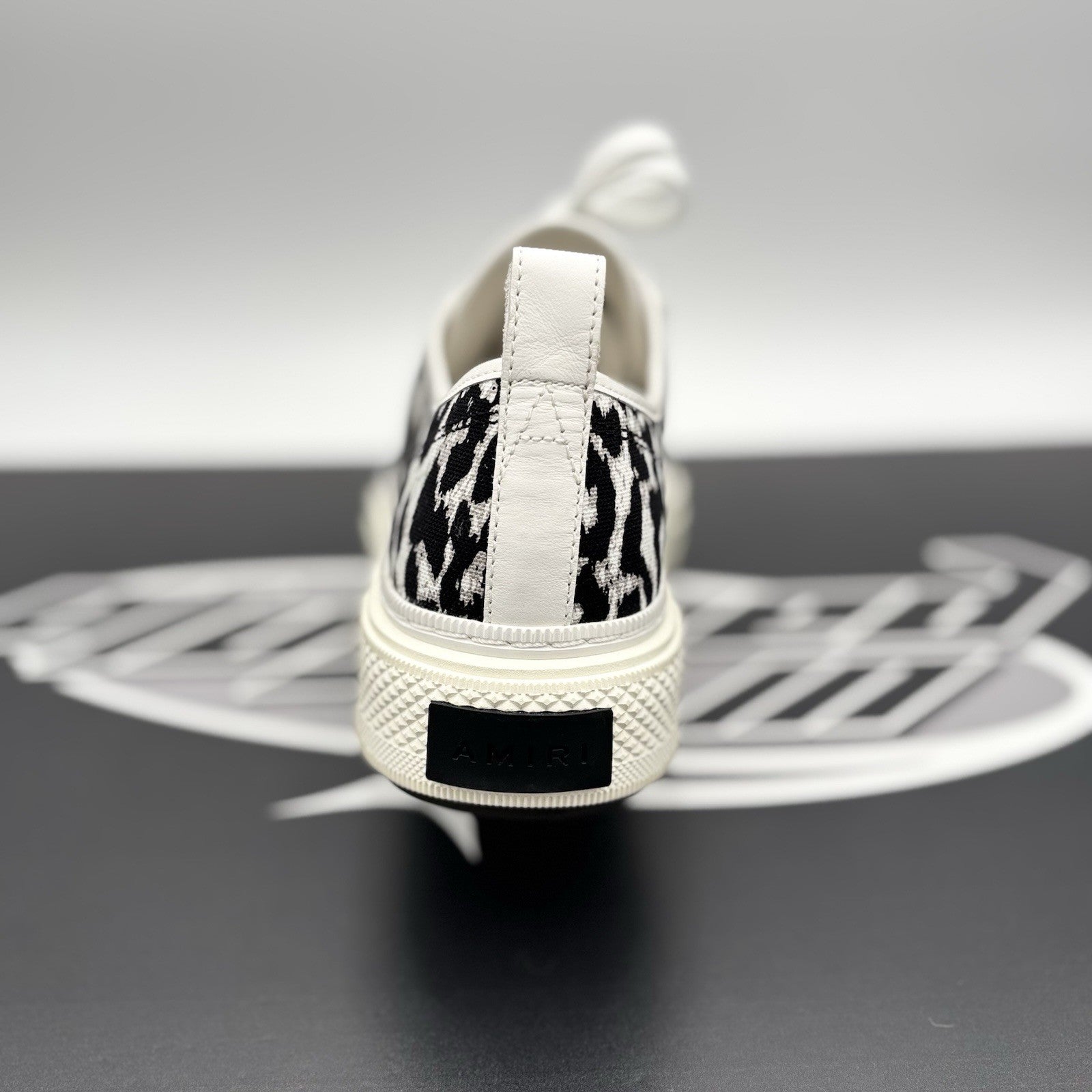 Size 43 (10US) Amiri Court Low ' White Leopard ' | Excellent!