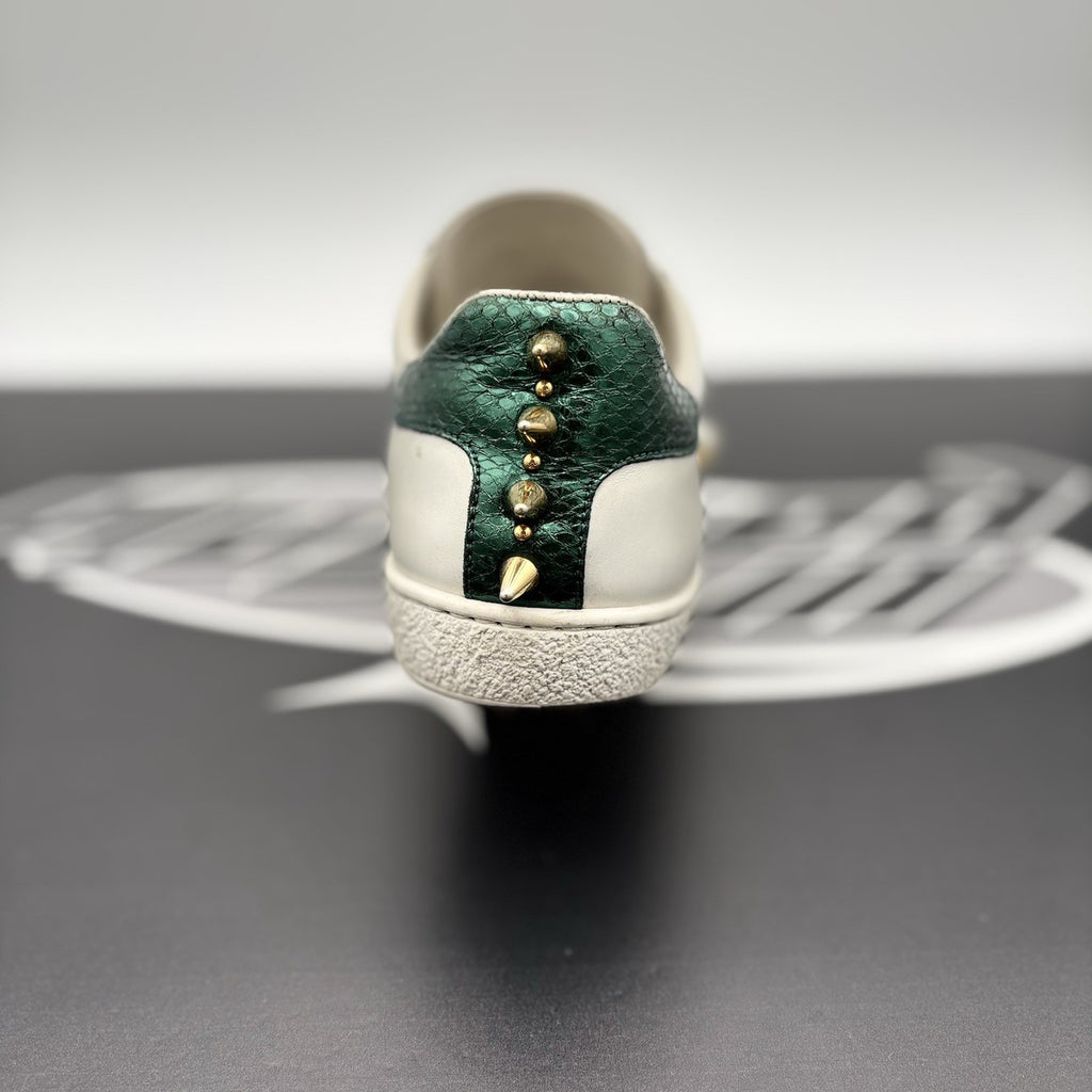 Size 36.5 - Gucci Ace Studded ' White, Pearls ' | GREAT CONDITION!