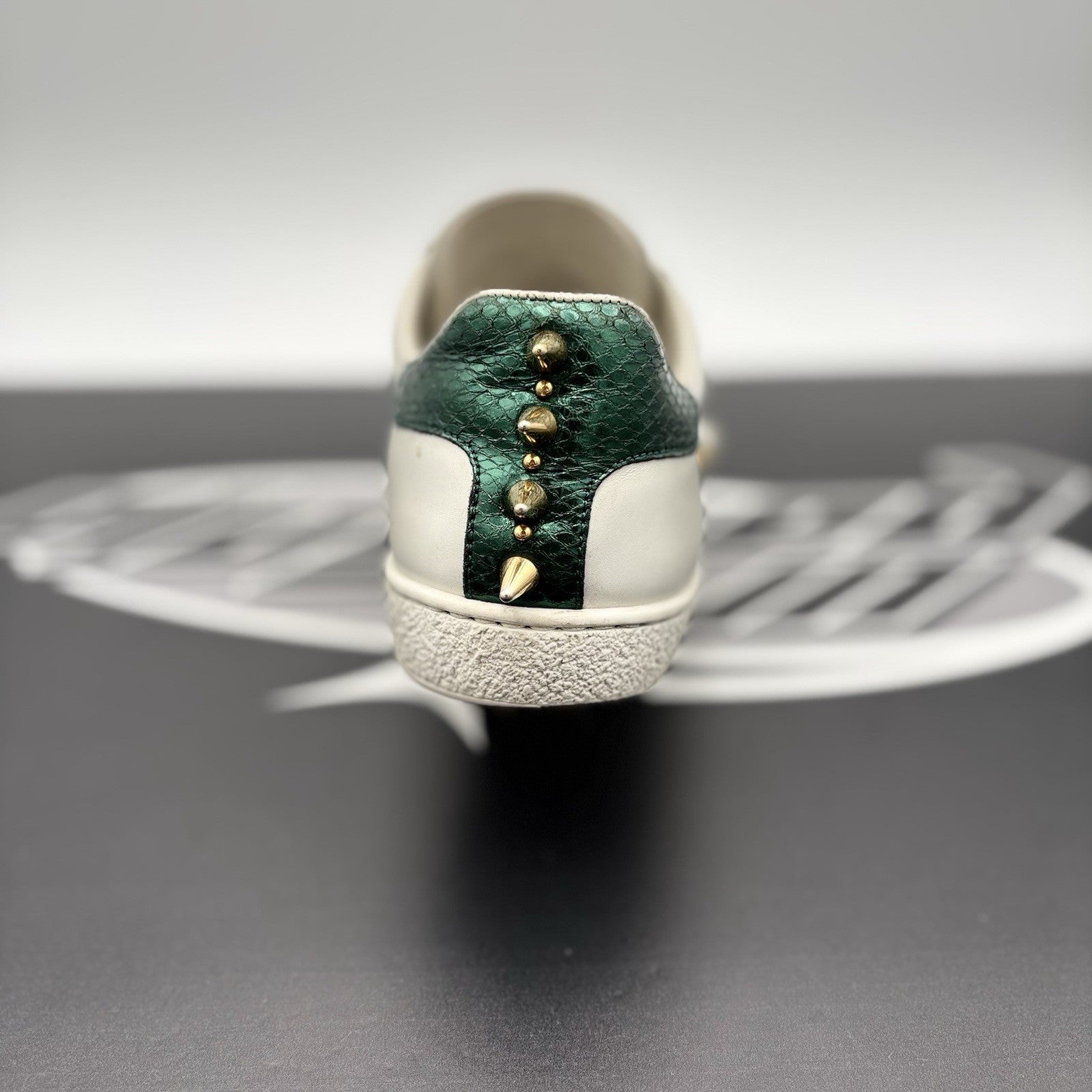 Size 36.5 - Gucci Ace Studded ' White, Pearls ' | GREAT CONDITION!