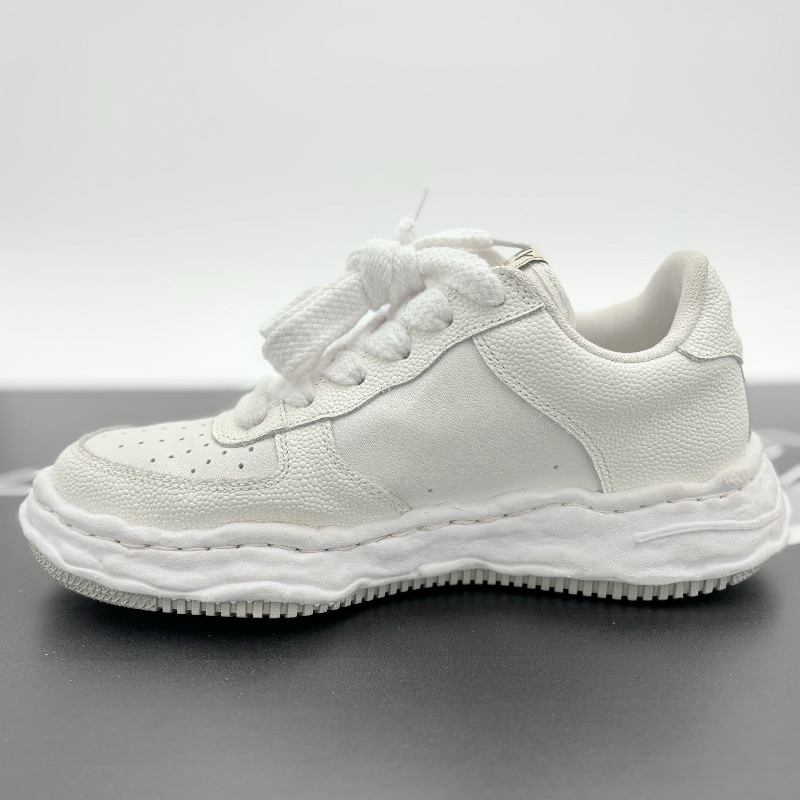 Size 42 (9 US) Maison Mihara Yasuhiro Leather Low Top ' White ' | SUPER CLEAN!