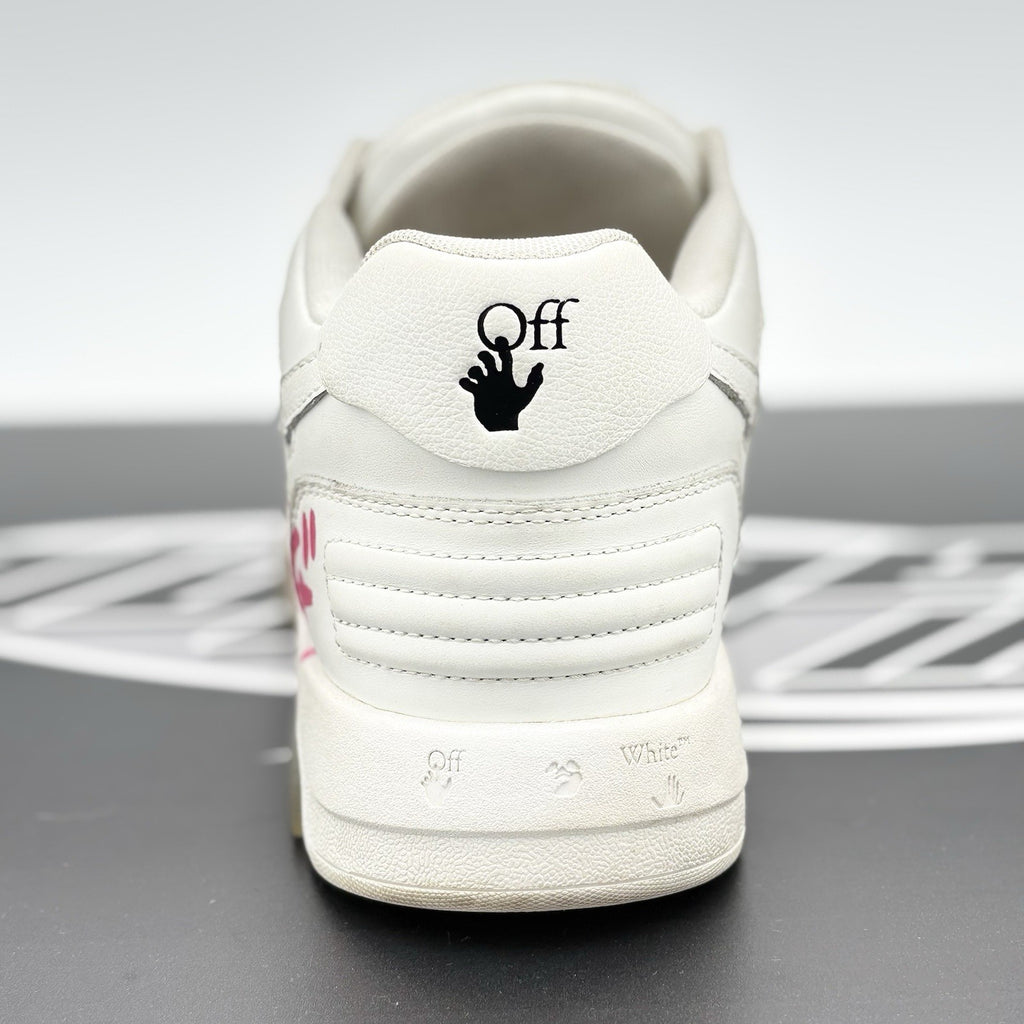 Size 42 (9 US) Off-White Out of Office “For Walking” ' White Fuchsia ' | GOOD!