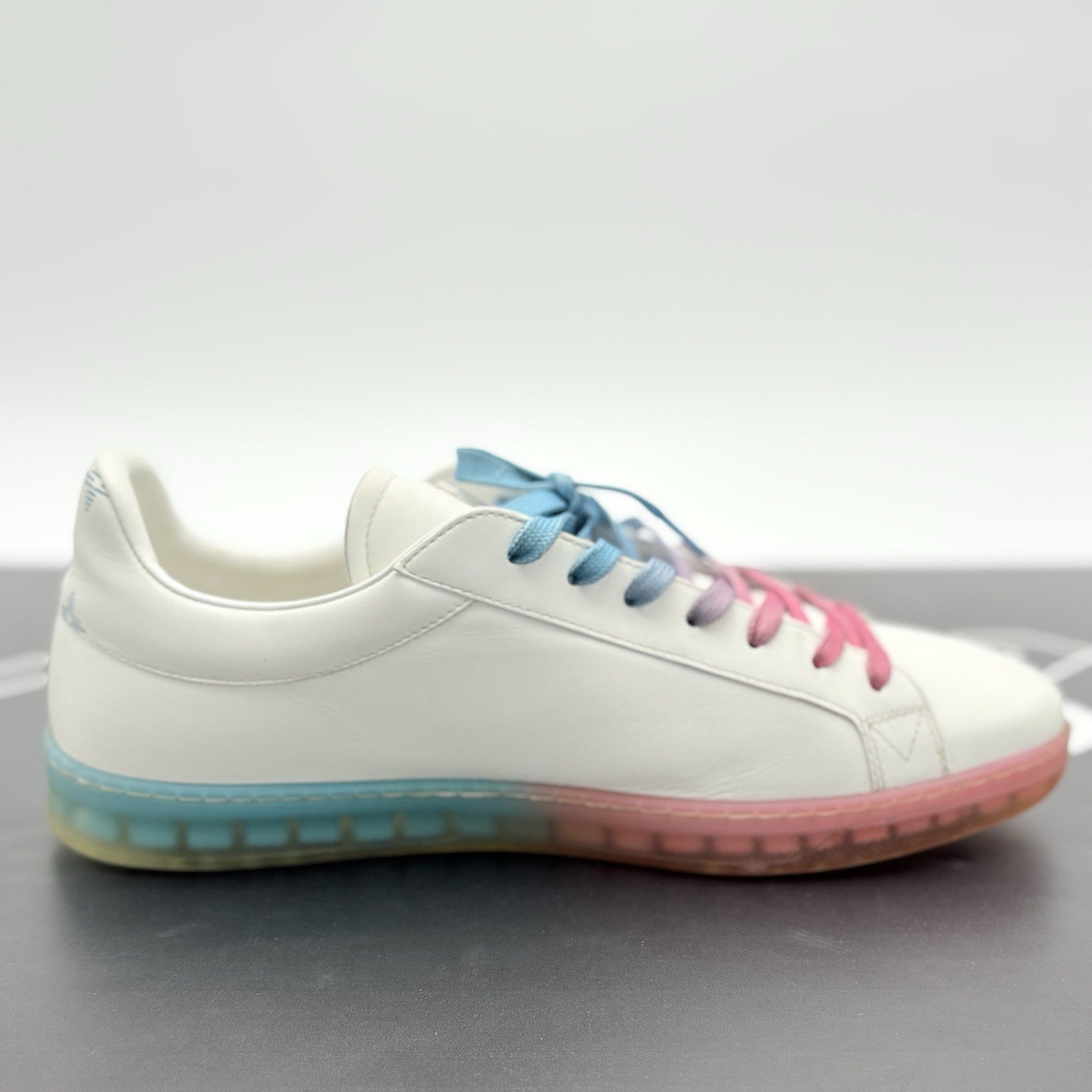 Size 9 LV (10-10.5 US) Louis Vuitton Luxembourg ' White Blue Pink ' |SUPER CLEAN
