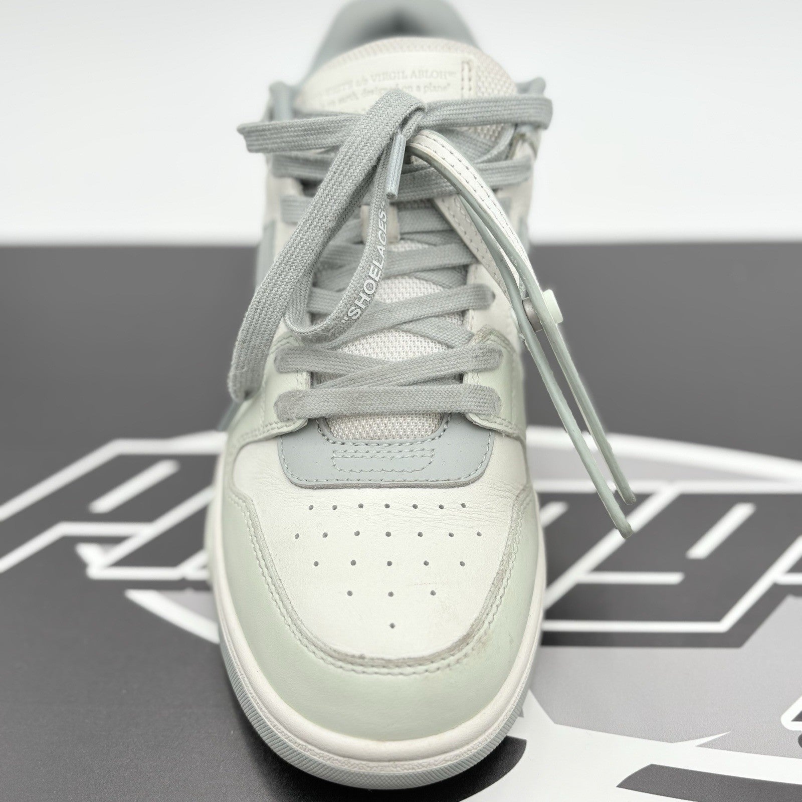 Size 41 (8 US) Off-White Out Of Office ' Mint Grey ' | GREAT CONDITION!