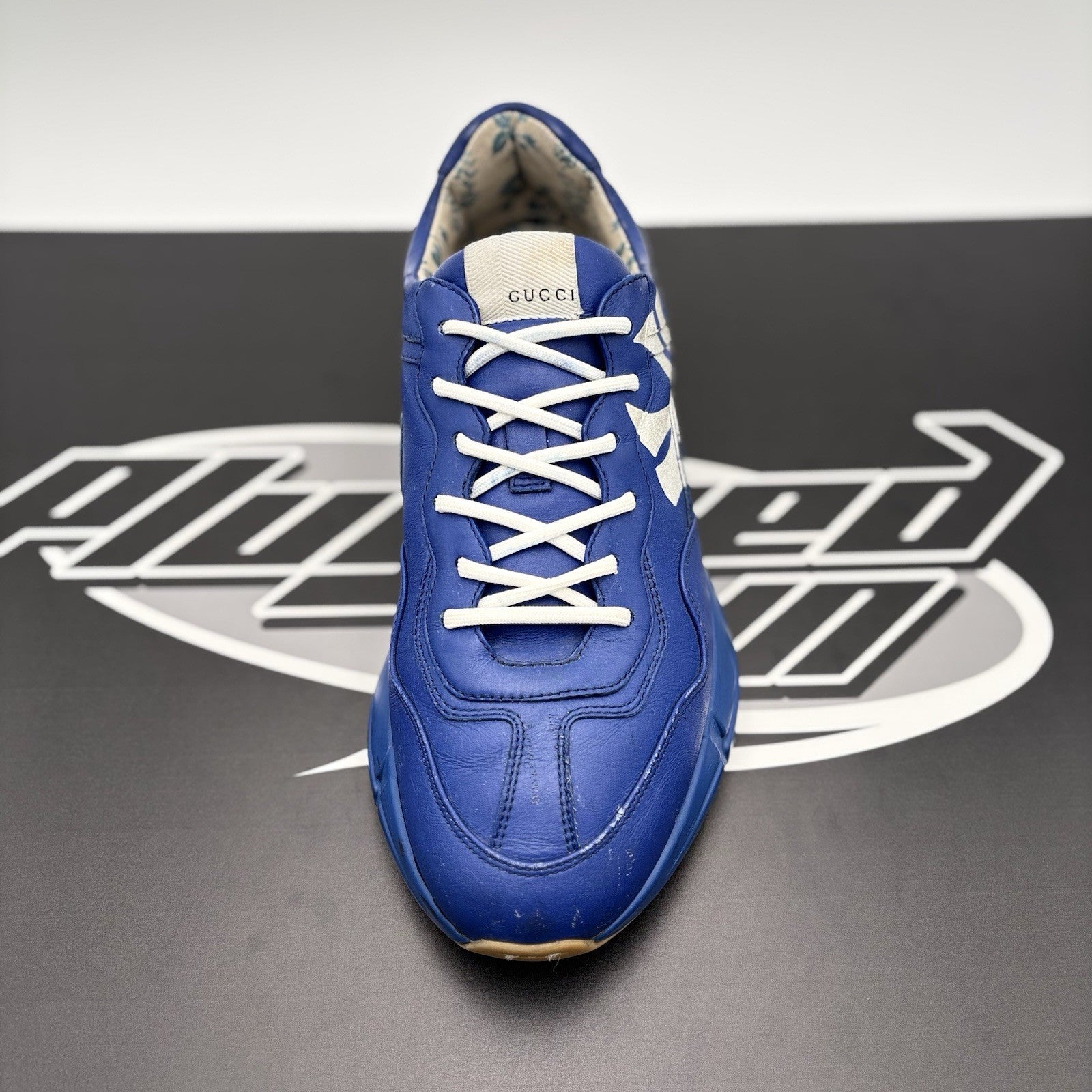 Size 8 G (8.5 US) - Gucci Rhyton MLB Edition ' New York Yankees Blue '