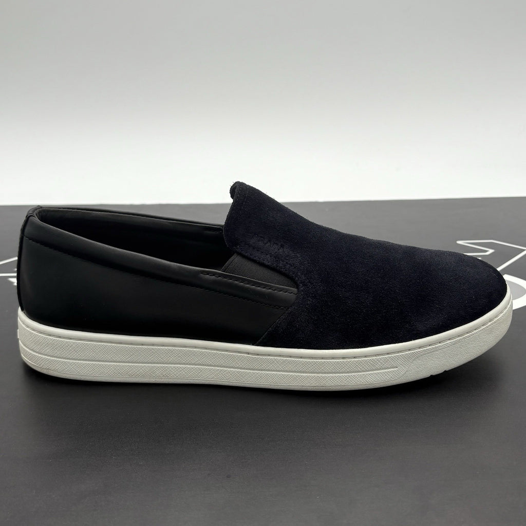 Size 6.5 UK (7.5 US) - Prada Suede Loafer ' Navy ' | GOOD CONDITION!