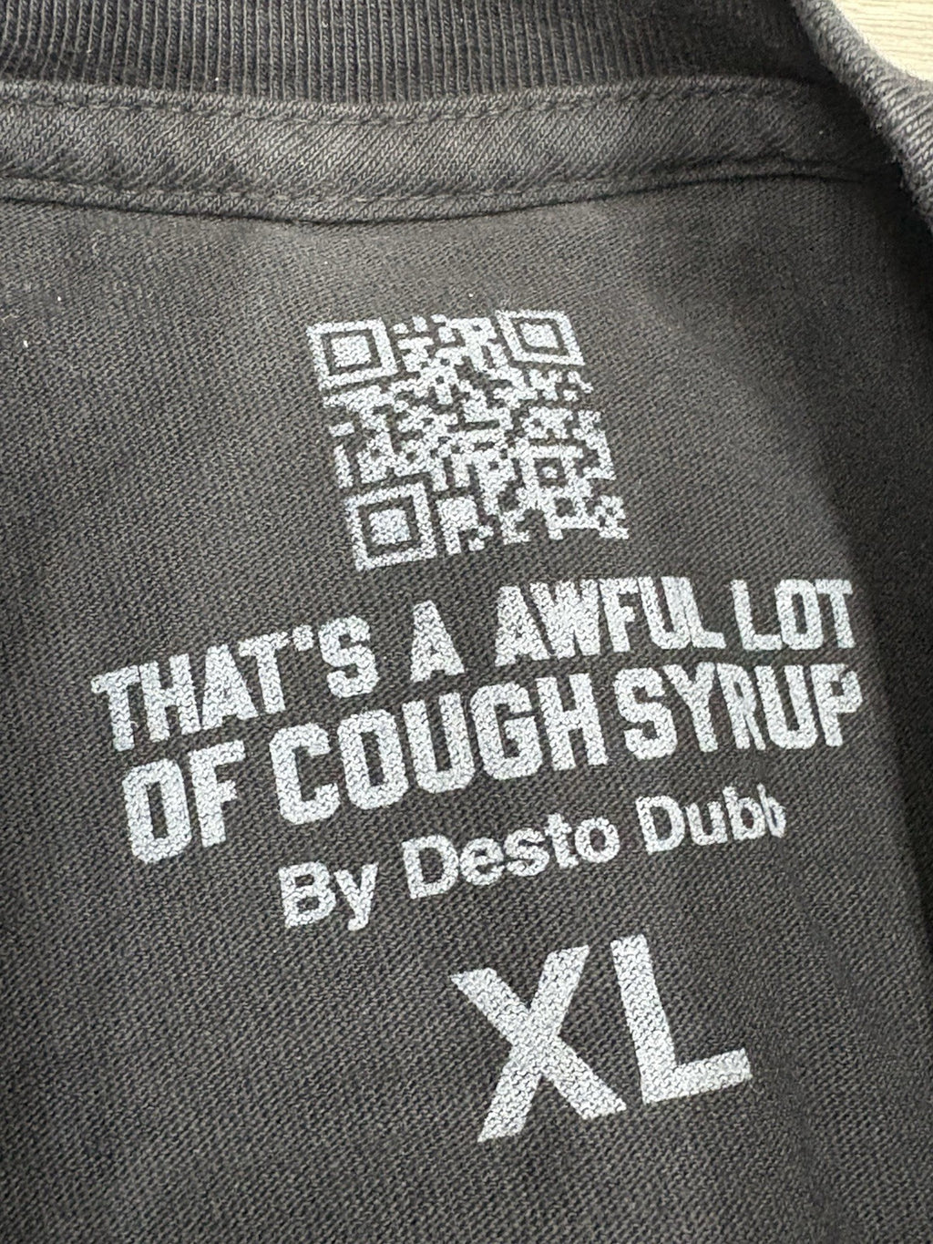 Size XL - That’s A Awful Lot Of Cough Syrup X Persona T-Shirt ' Black ' | NEW!