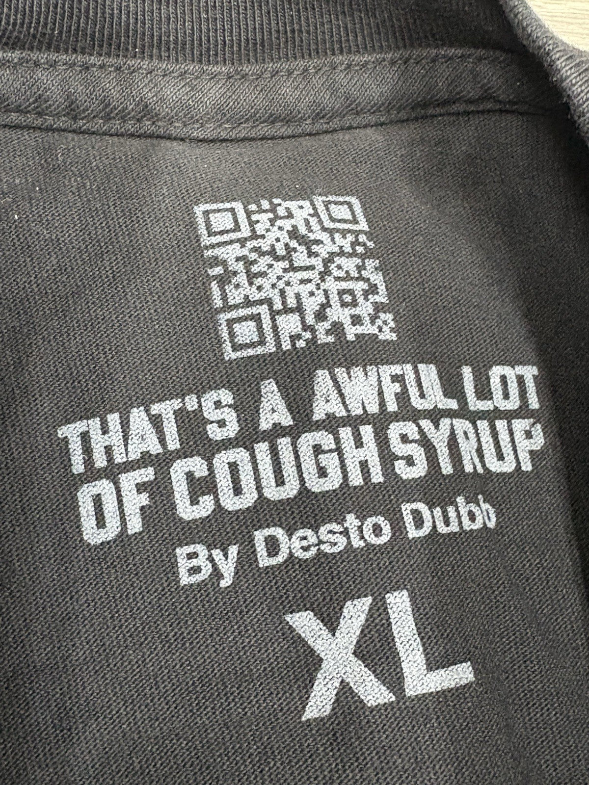 Size XL - That’s A Awful Lot Of Cough Syrup X Persona T-Shirt ' Black ' | NEW!