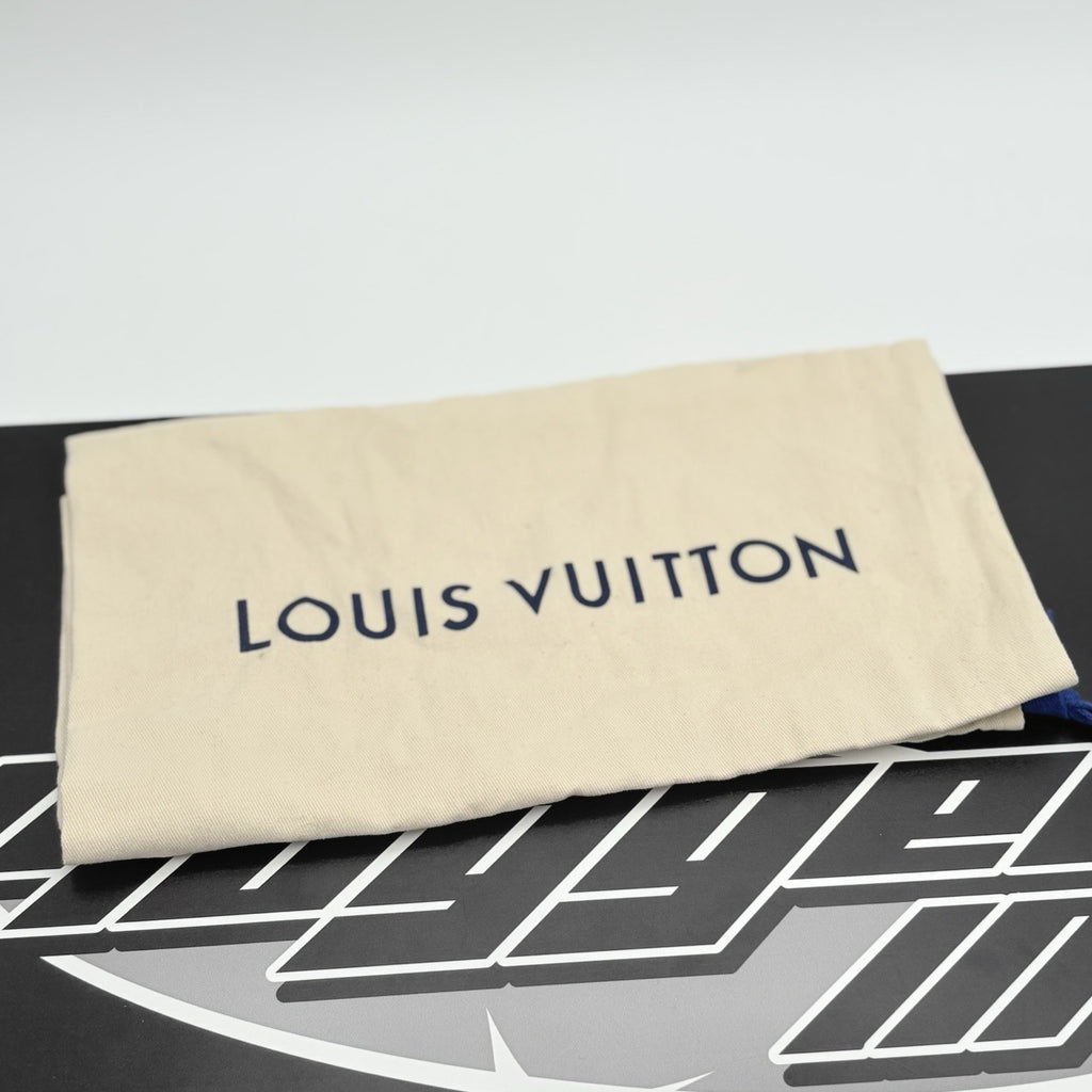 Size 8.5 LV (9.5-10 US) Louis Vuitton Trainer  Denim ' Beige ' | GREAT CONDITION