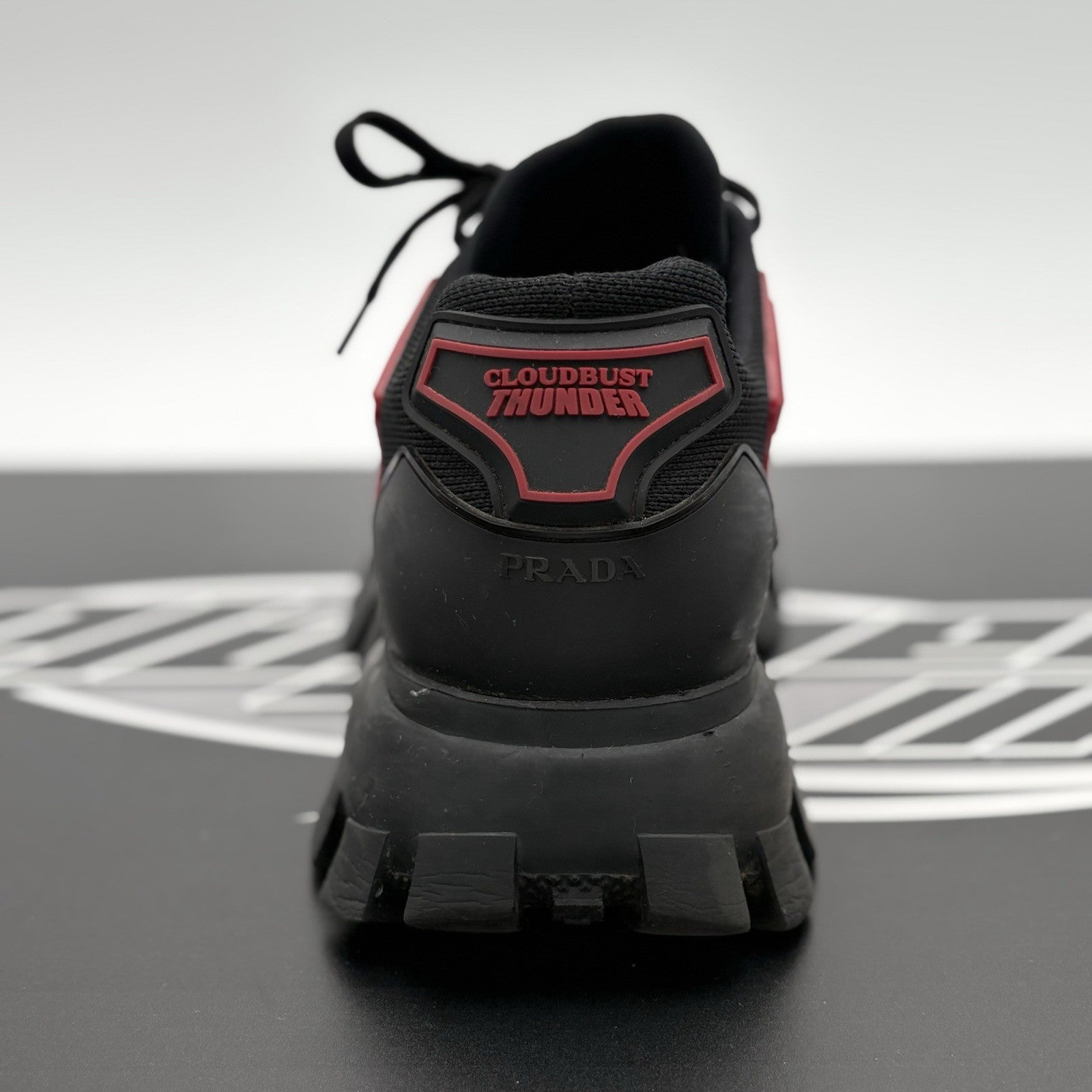 Size 9 UK (10 US) - Prada Cloudbust Thunder ' Red Black ' | GREAT CONDITION!
