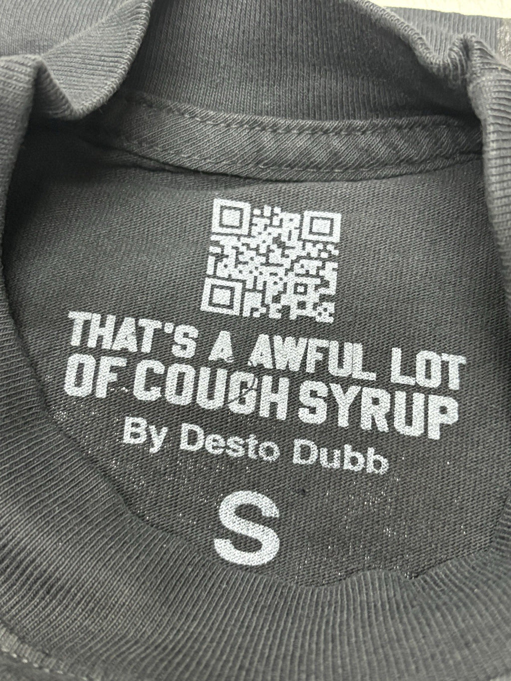 Size S - That’s A Awful Lot Of Cough Syrup X Persona T-Shirt ' Black ' | NEW!