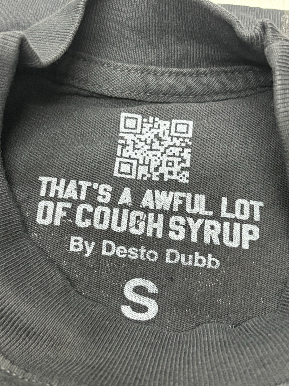 Size S - That’s A Awful Lot Of Cough Syrup X Persona T-Shirt ' Black ' | NEW!