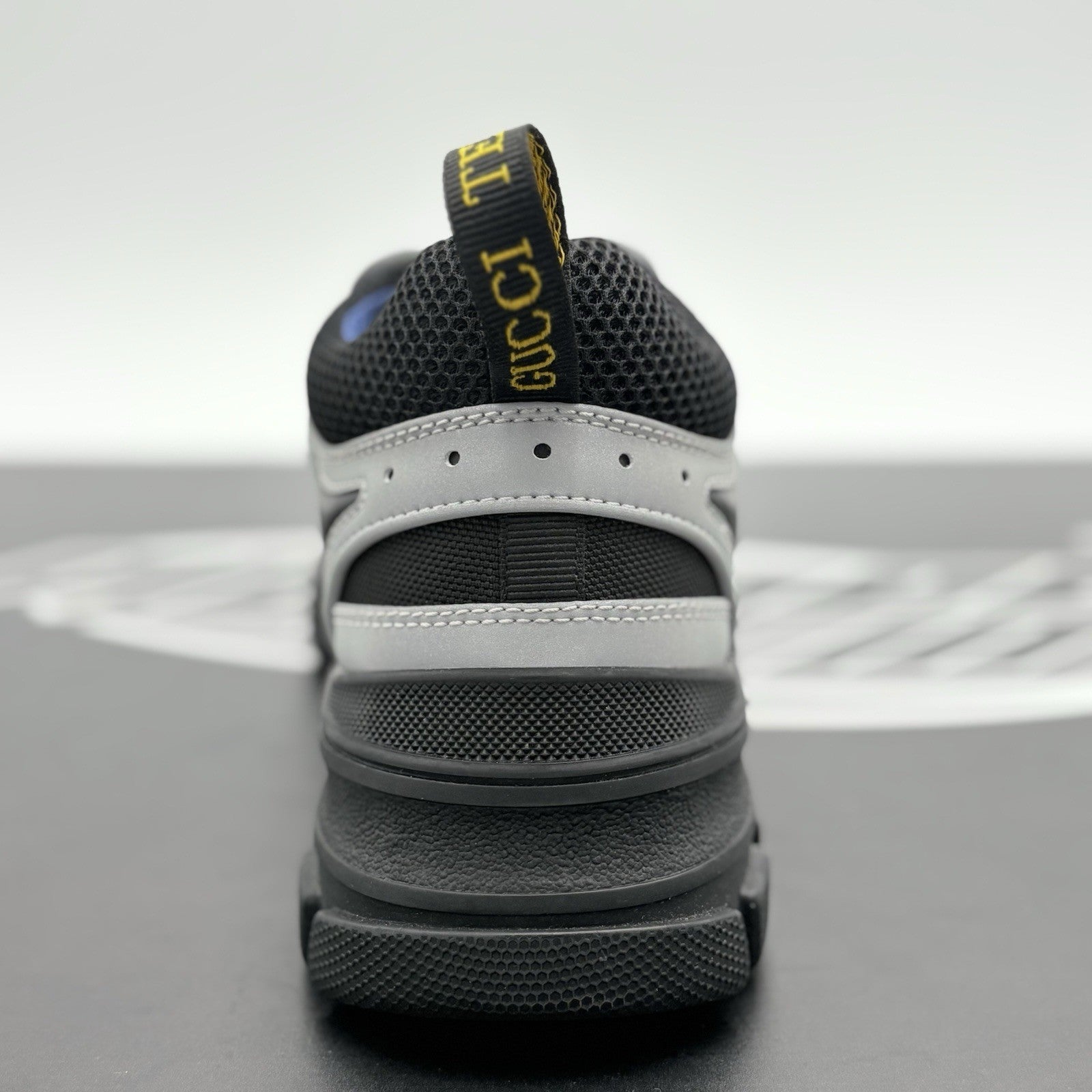 Size 8 G (8.5 US) - Gucci Flashtrek SEGA ' Reflective Grey ' | NEW!