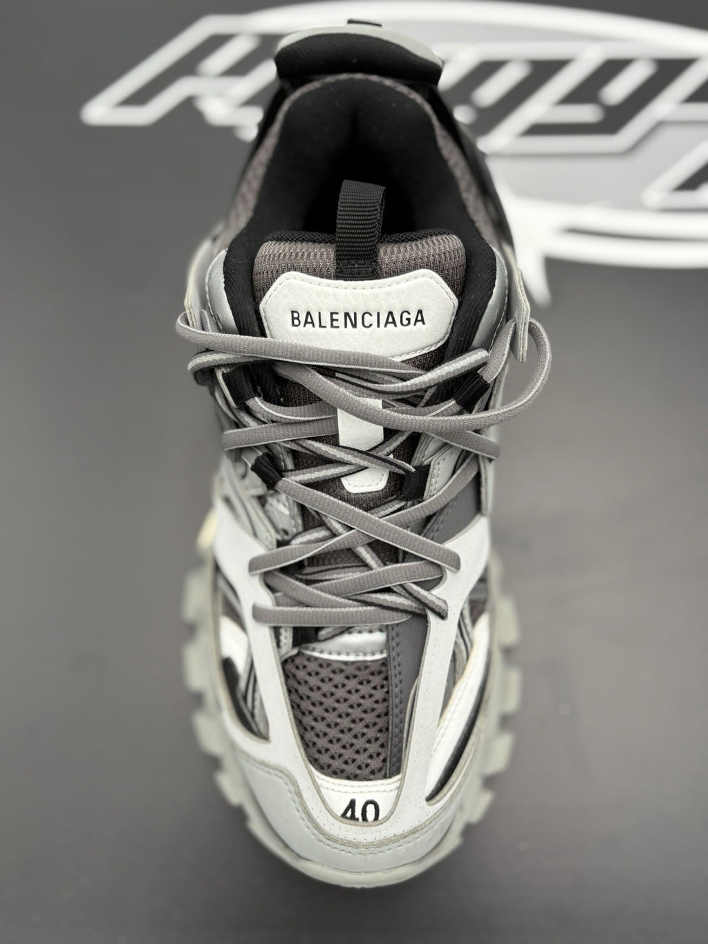 Size 40 (7 US) - Balenciaga Track LED Sneaker ' Silver, Grey ' | GREAT COND!