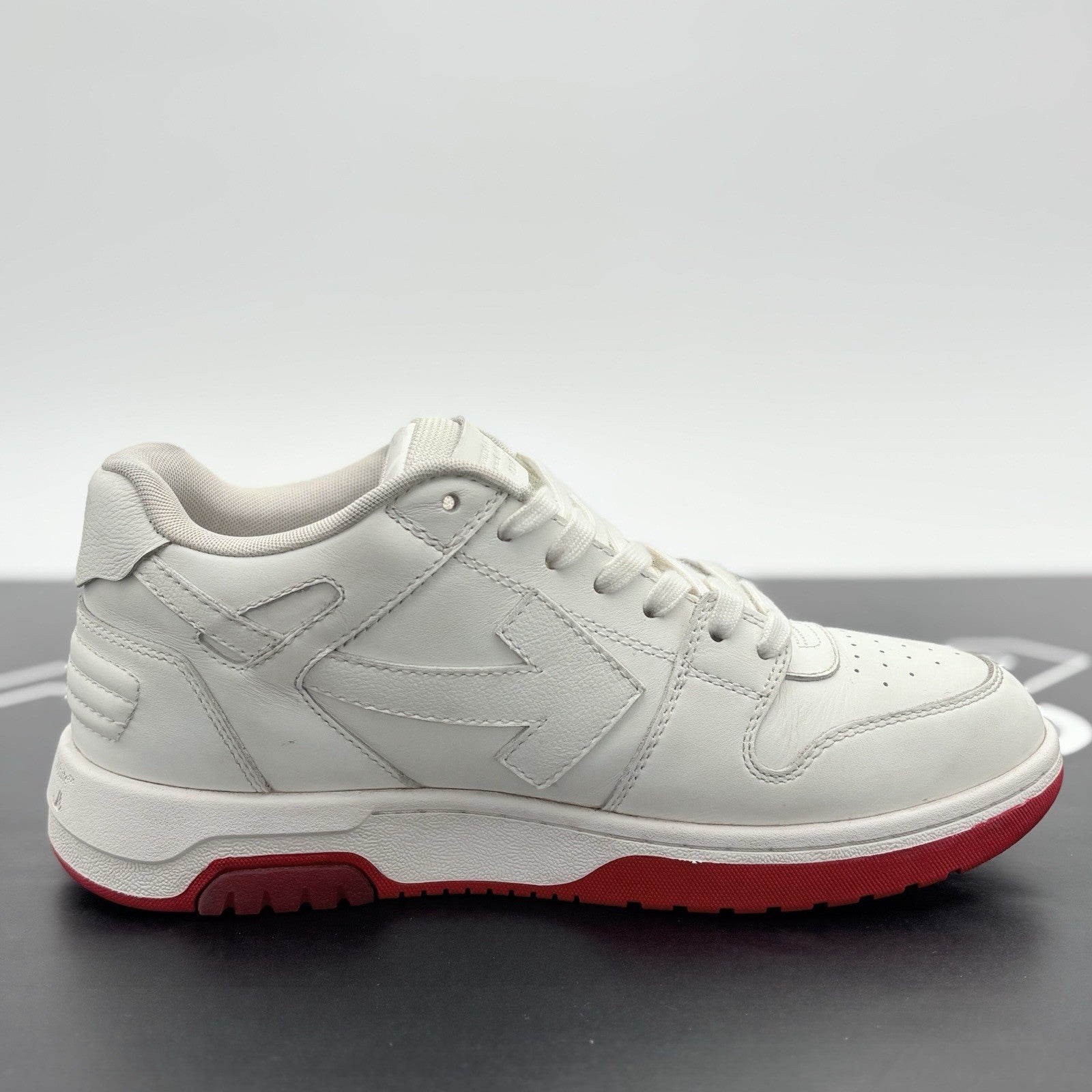 Size 40 (7 US) Off-White Out of Office “For Walking” ' White Red ' | GREAT COND!