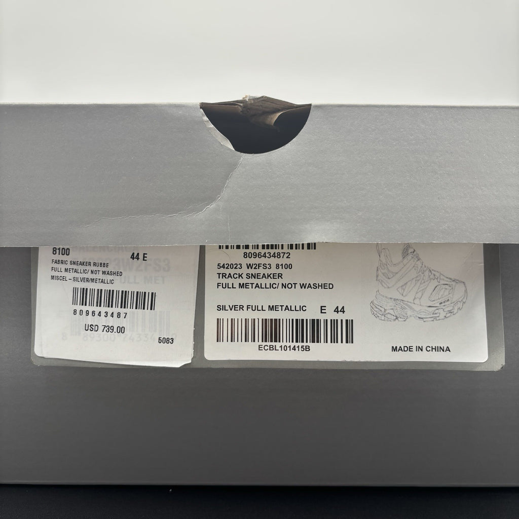 Size 44 EU (11 US) - Balenciaga Track ' Triple Silver ' | BRAND NEW!