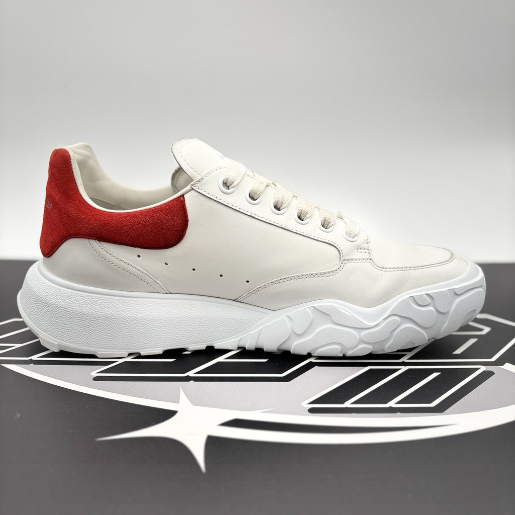 Size 45 (12 US) - Alexander McQueen Court Trainer ‘ White/Red ‘  | GOOD COND!