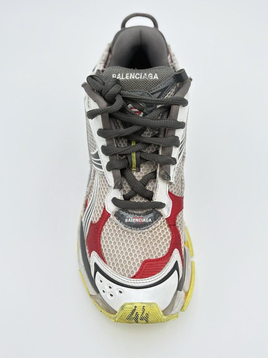 Size 44 (11 US) - Balenciaga Runner ' Black White Red Fluo Yellow ' | GOOD COND!