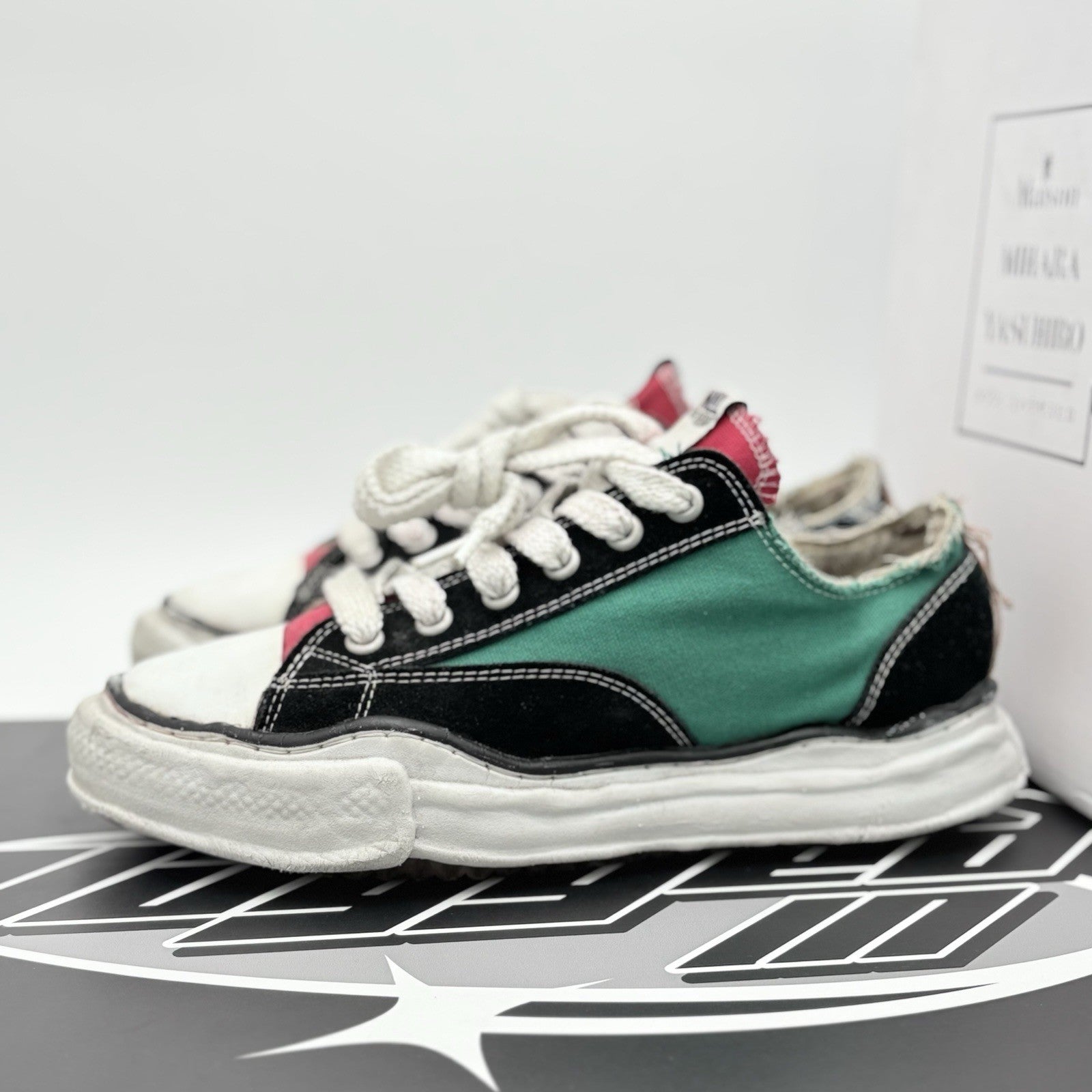 Size 44 (11 US) Maison Mihara Yasuhiro OG Sole Canvas ' Multi Color '