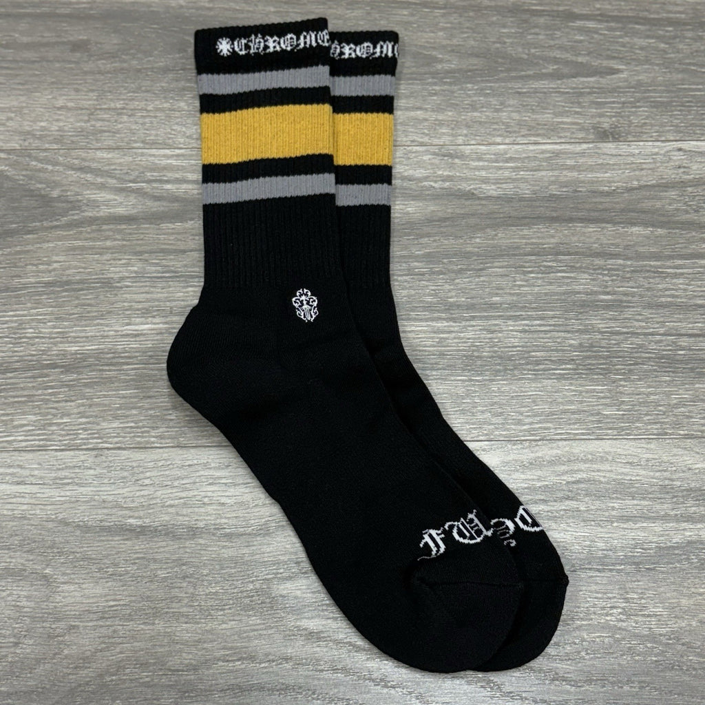 Size Large (9-13 US) - Chrome Hearts Sport Socks ' Black ' | NEW!