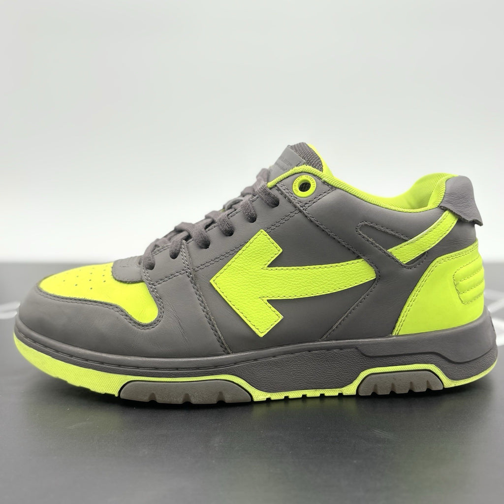 Size 43 (10 US) Off-White Out of Office ' Grey Yellow ' | GOOD CONDITION!