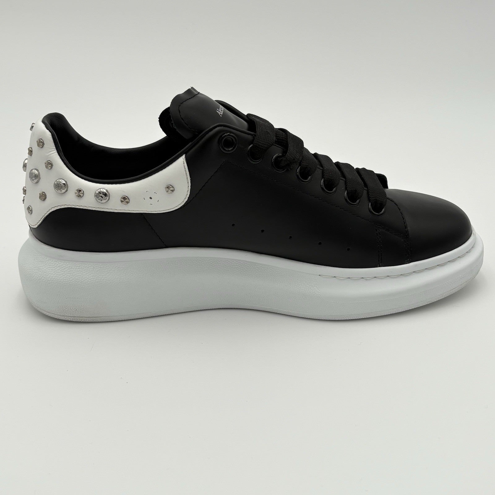 Size 43 (10 US) - Alexander McQueen Studded Oversized ' Black White ' | CLEAN!
