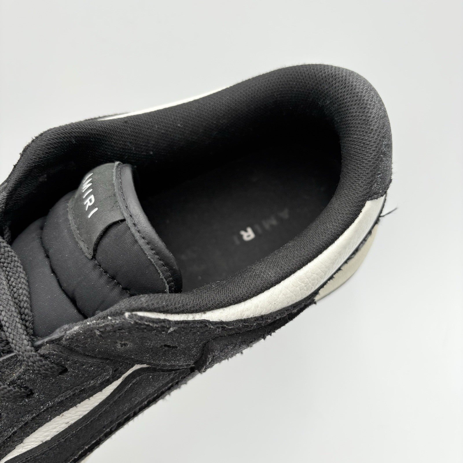 Size 46 (13 US) Amiri Skel Low Top Shimmer Sneaker ' Black '