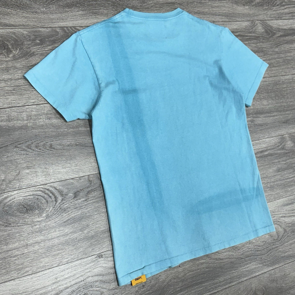 Size Small - Gallery Dept. Vintage Logo Painted Tee ' Turquoise '