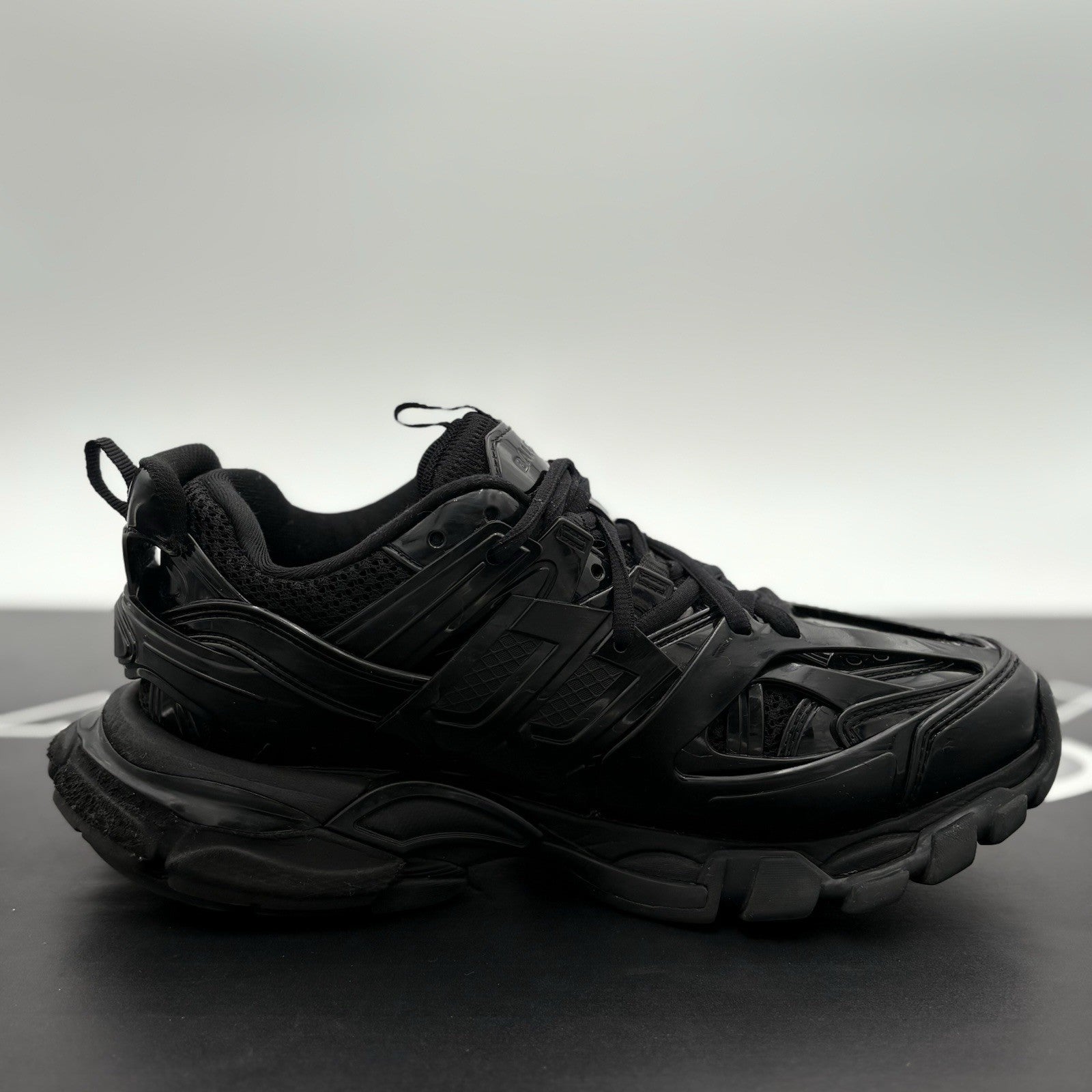 Size 41 (8 US) Balenciaga Track Sneaker ' Black Patent ' | GOOD CONDITION!