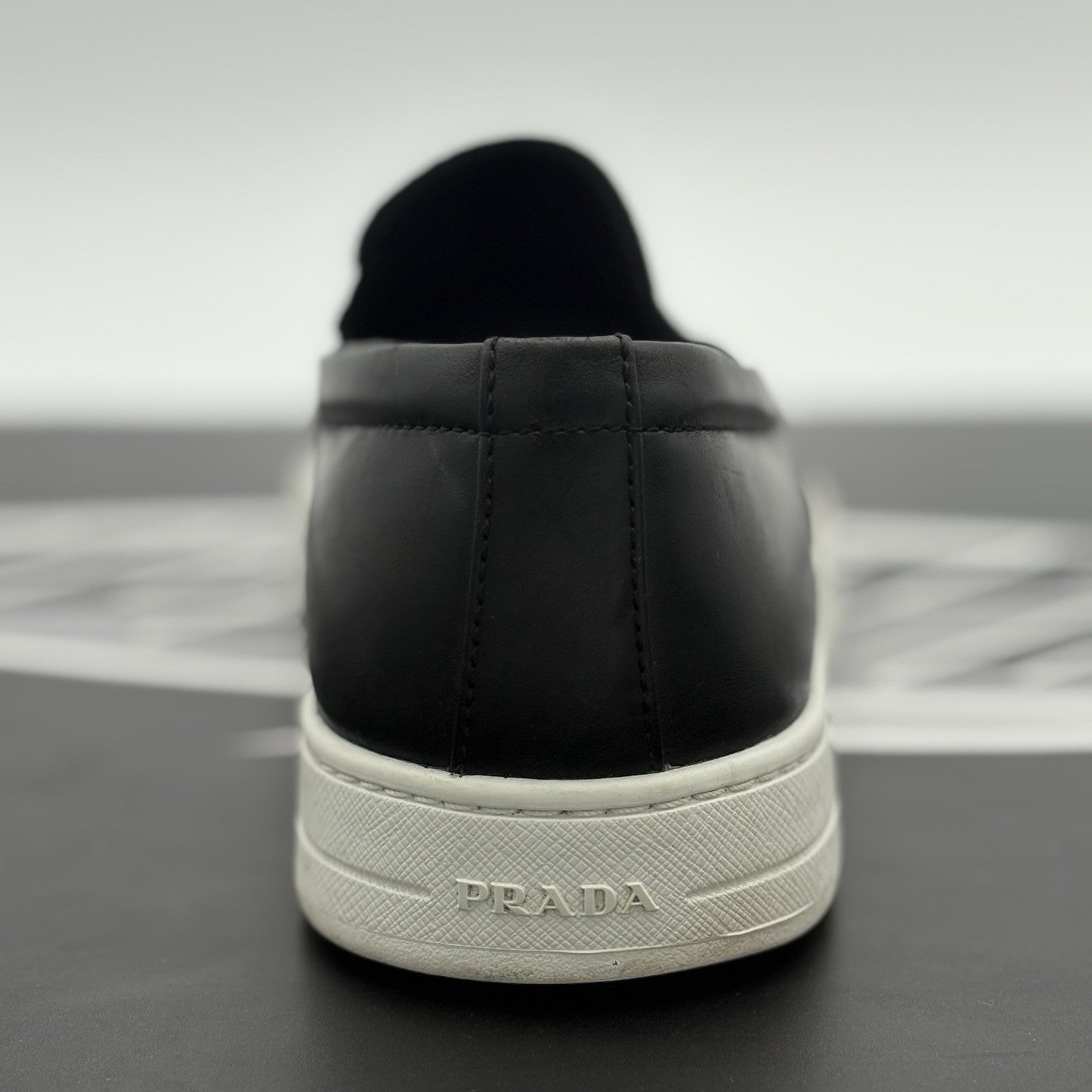 Size 6.5 UK (7.5 US) - Prada Suede Loafer ' Navy ' | GOOD CONDITION!