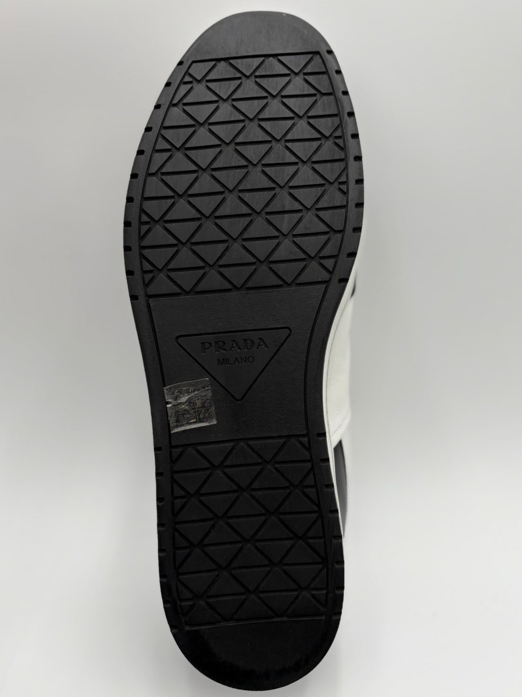 Size 11 UK (12 US) - Prada Downtown Low Leather ' Black White ' | SUPER CLEAN!
